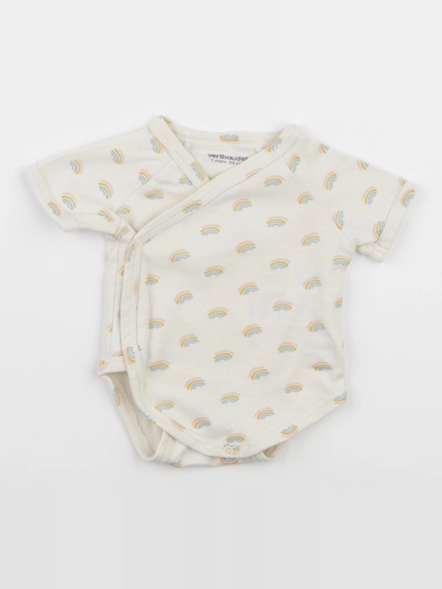 Vertbaudet - body beige - 1 mois