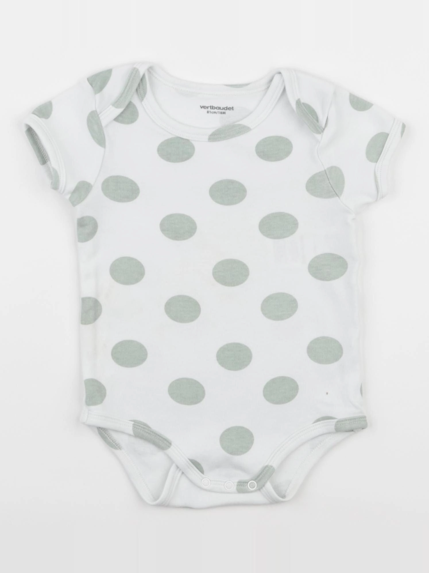 Vertbaudet - body blanc - 18 mois