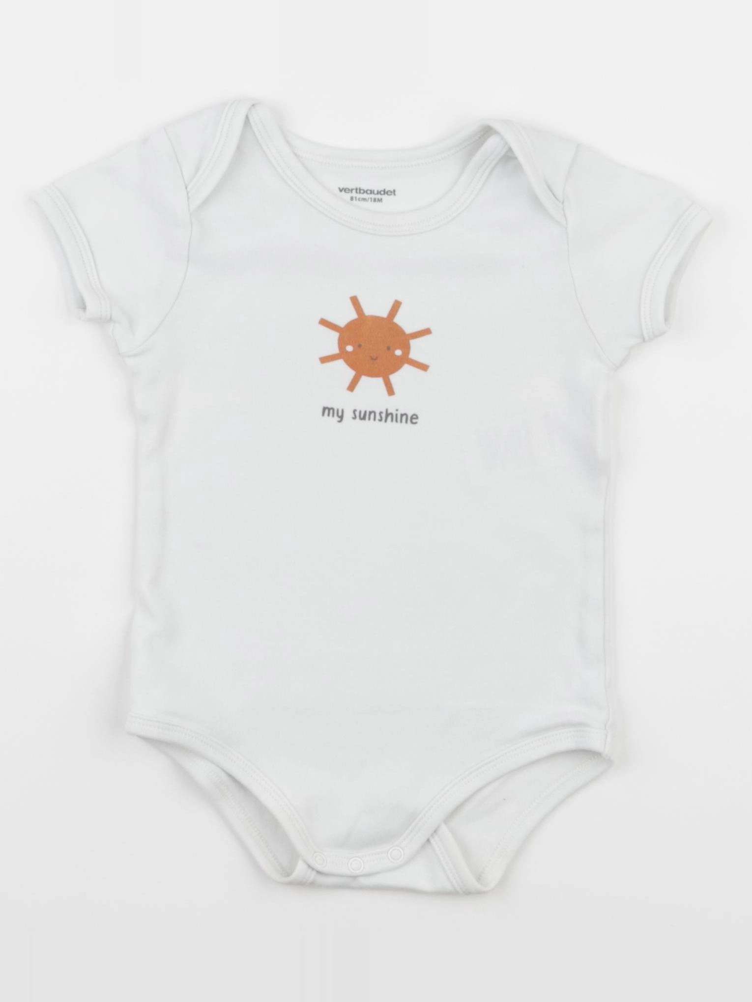 Vertbaudet - body blanc - 18 mois