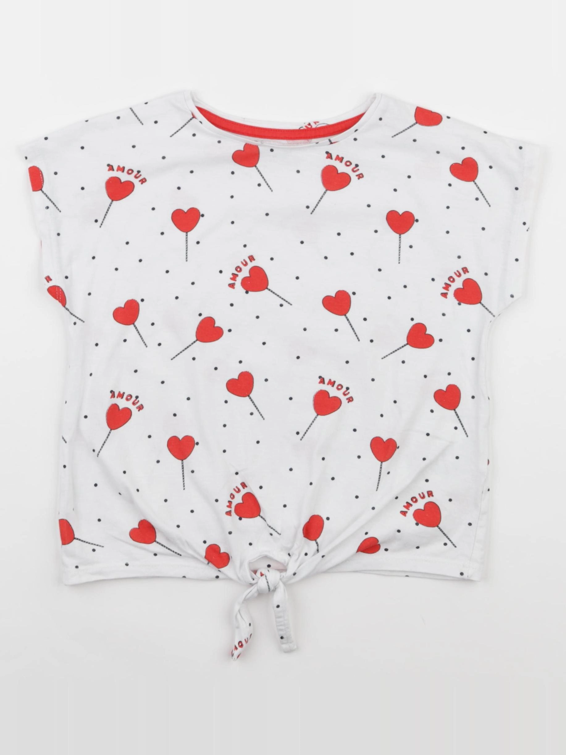 Vertbaudet - tee-shirt blanc - 6 ans
