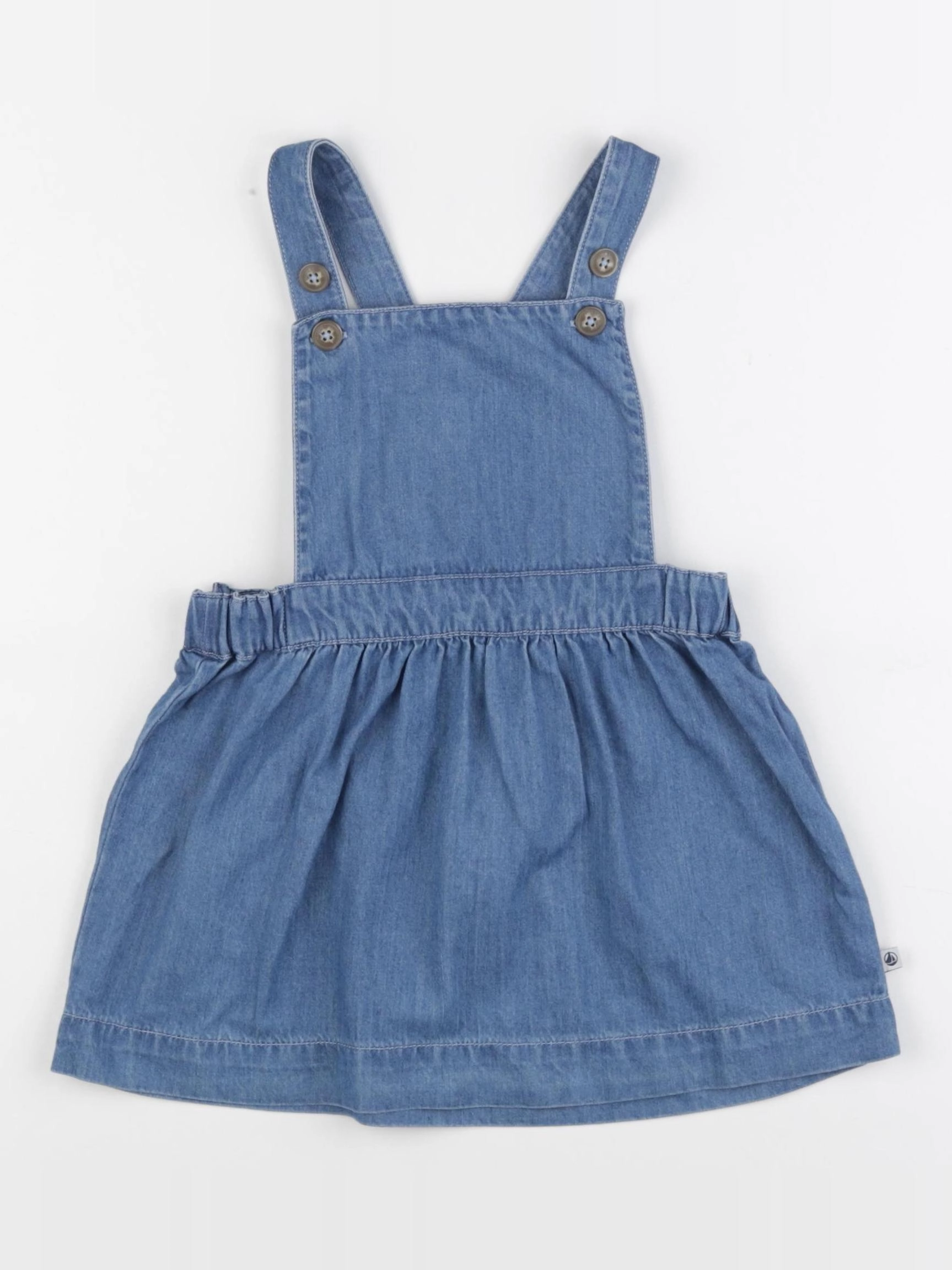 Petit Bateau - robe bleu - 2 ans
