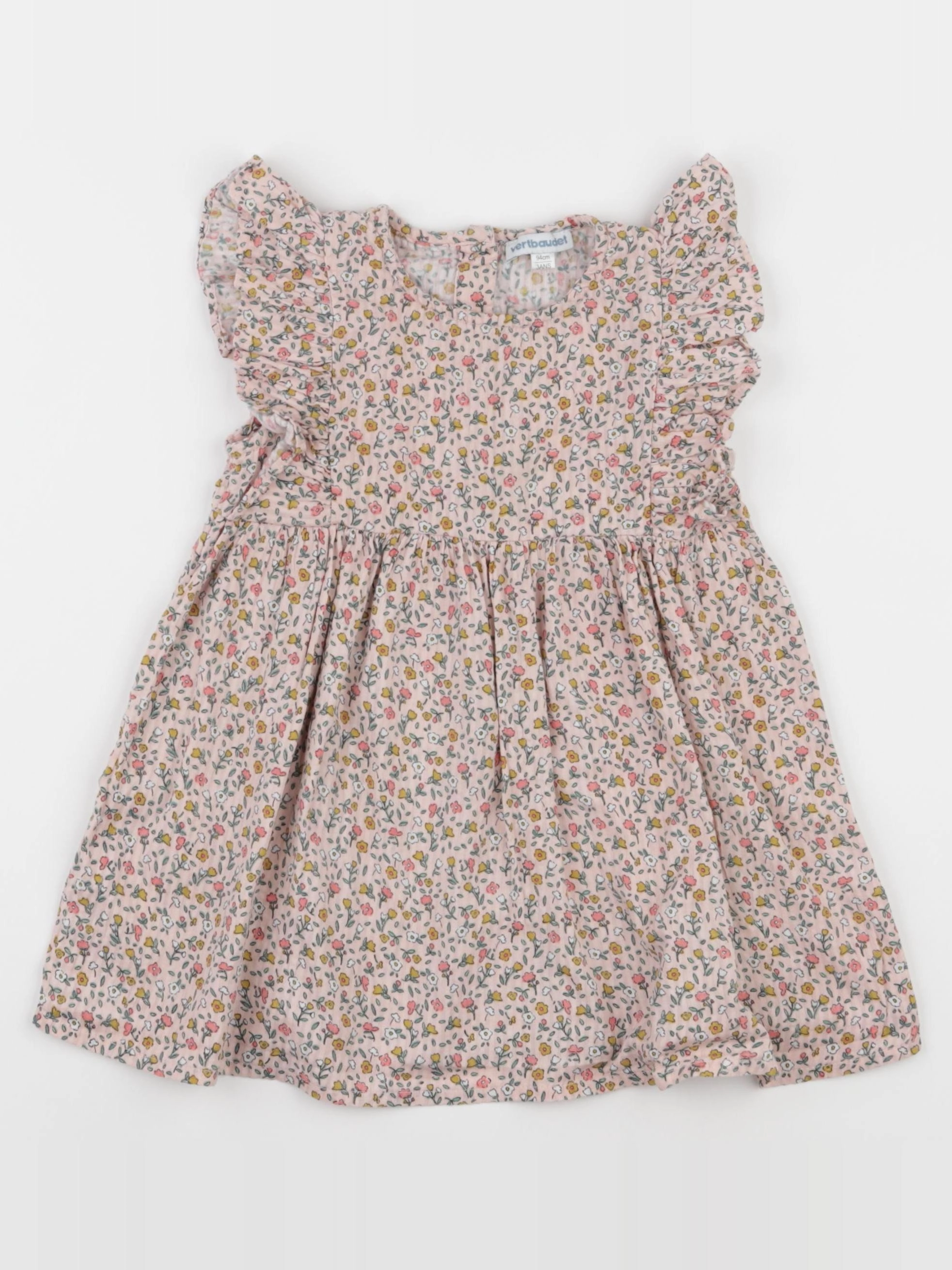 Vertbaudet - robe rose - 3 ans