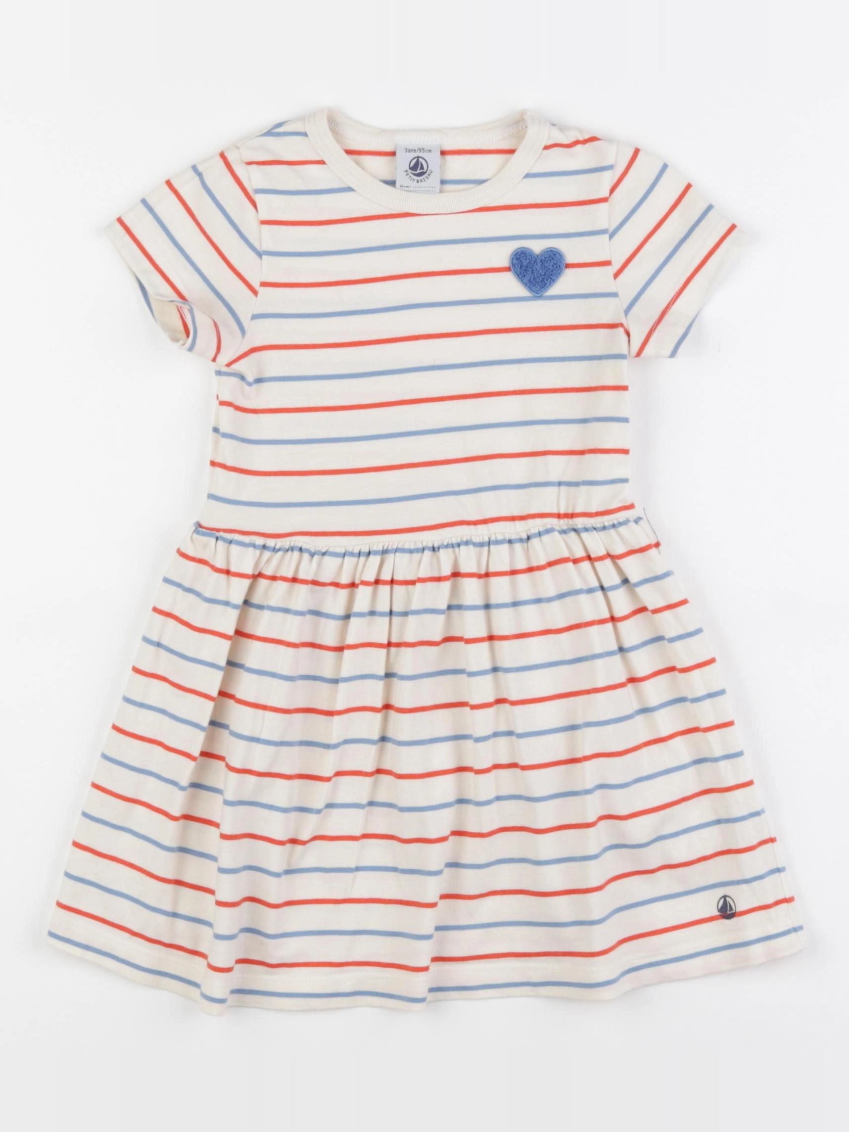 Petit Bateau - robe multicolore - 3 ans