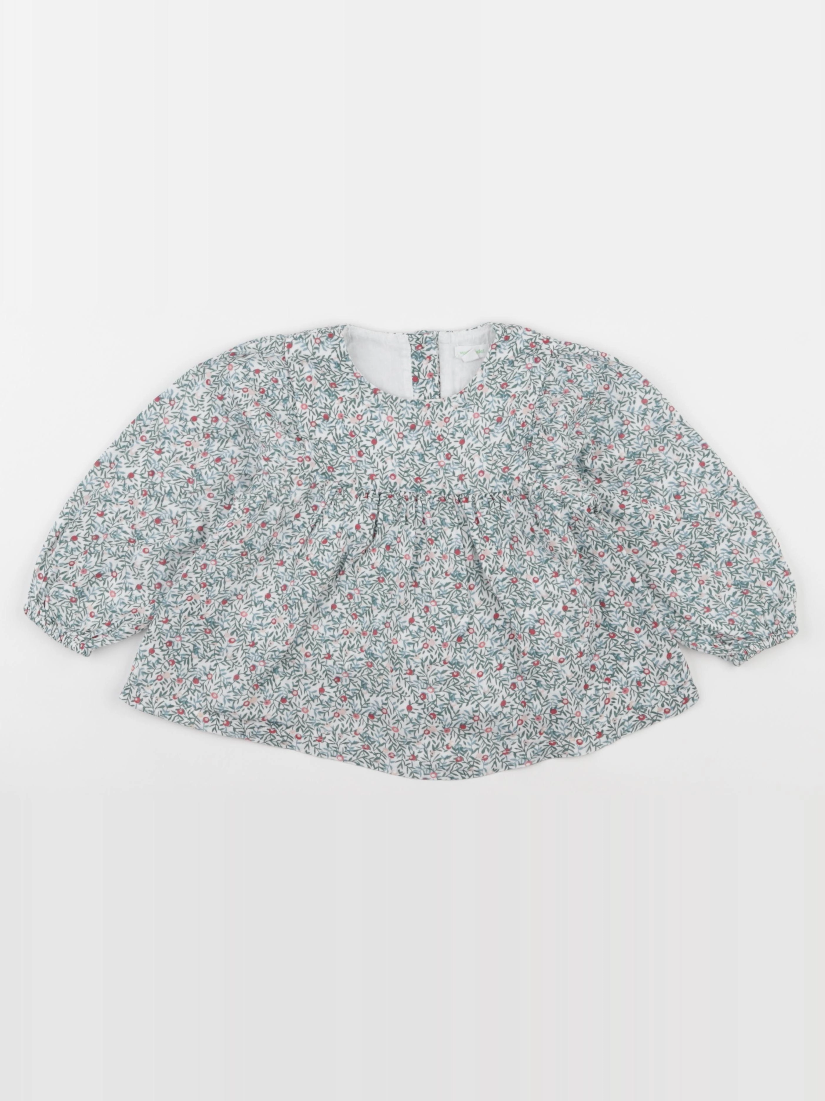 Vertbaudet - blouse vert - 36 mois
