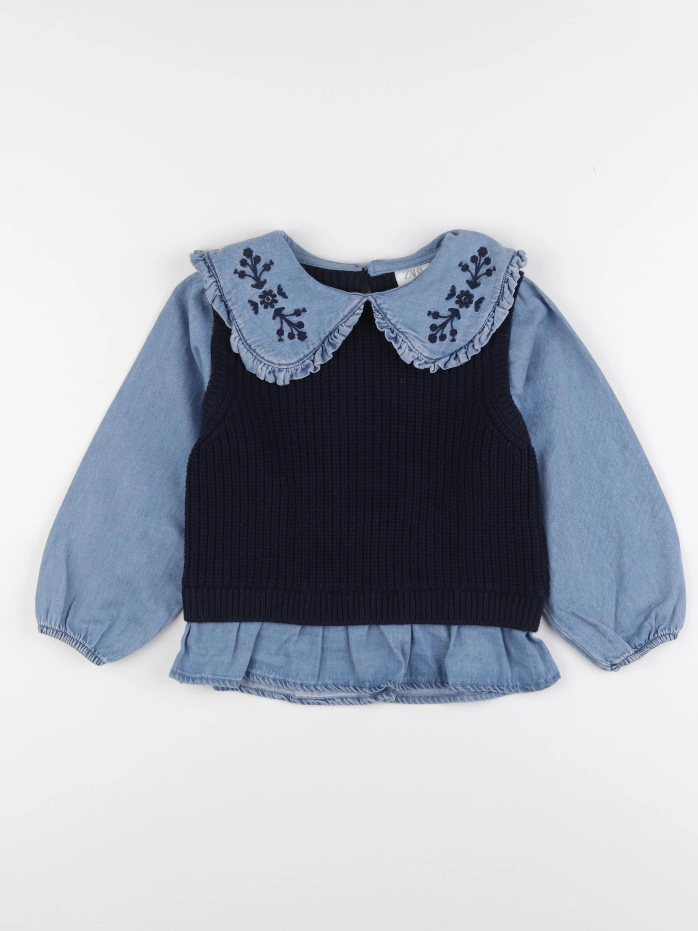 Zara - chemise bleu - 4 ans