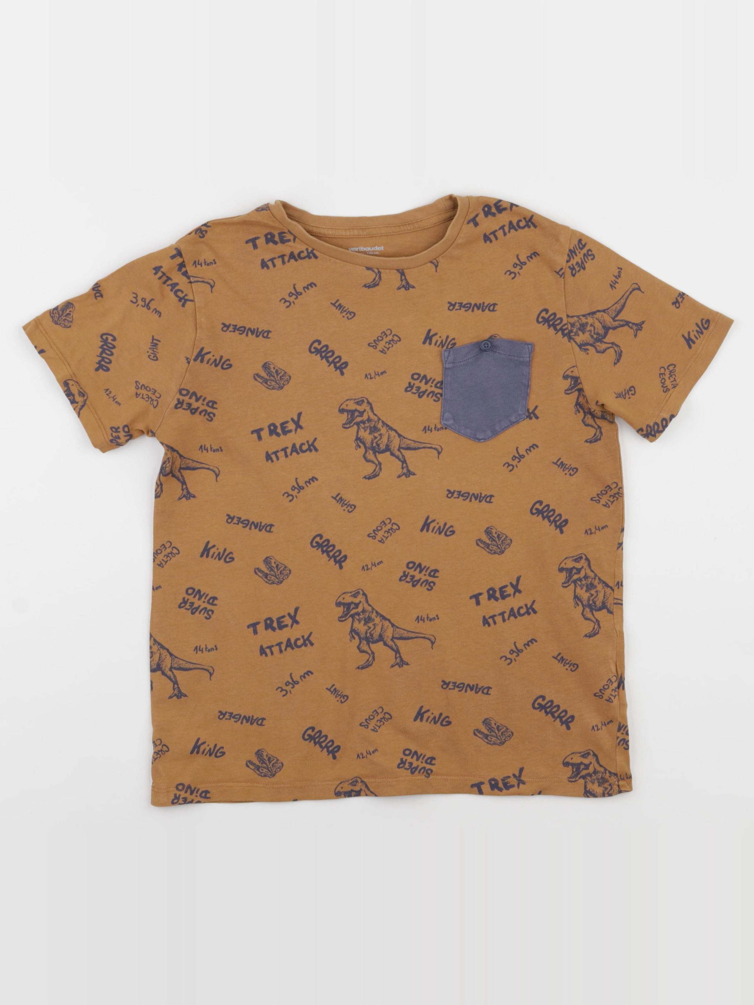 Vertbaudet - tee-shirt marron - 10 ans