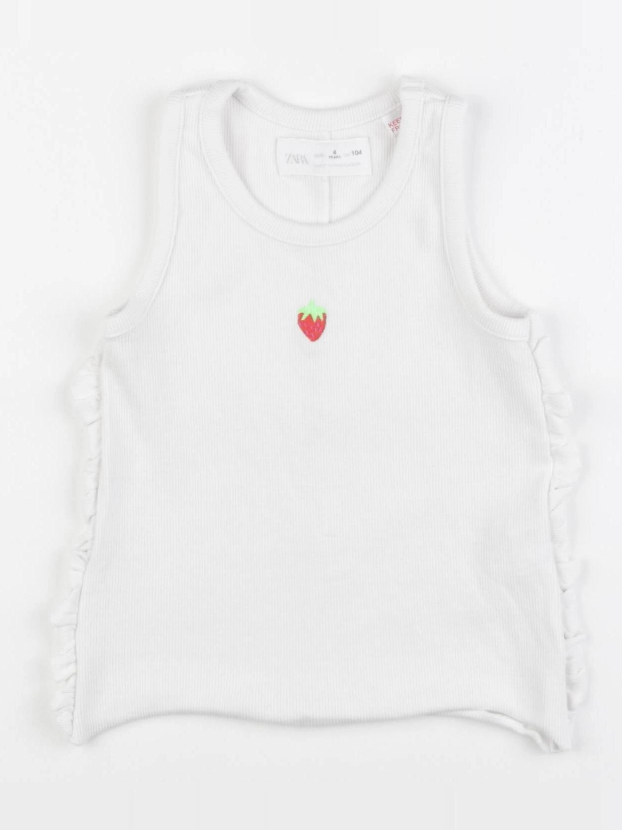 Zara - débardeur blanc - 4 ans