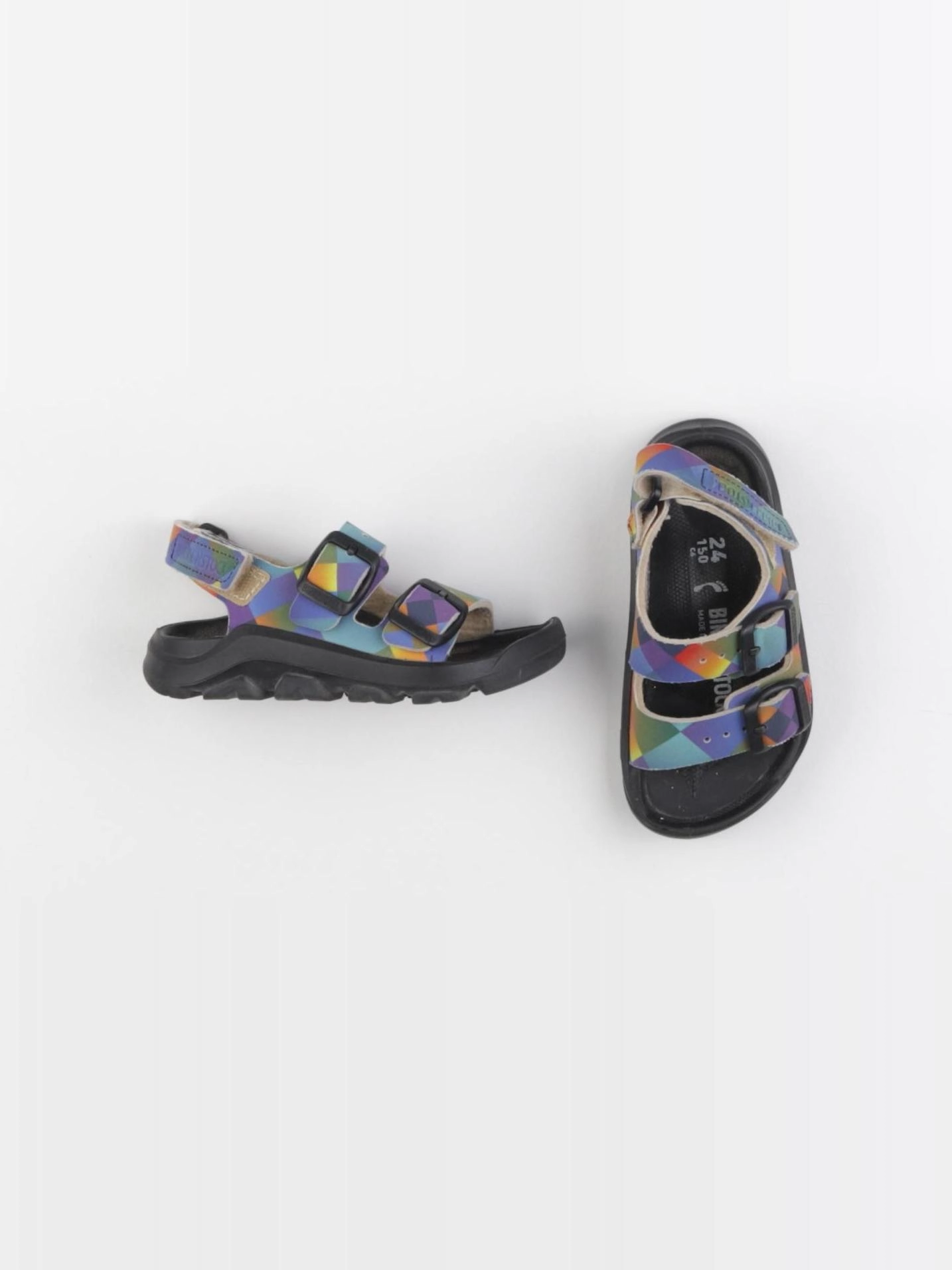 Birkenstock - sandales multicolore - pointure 24