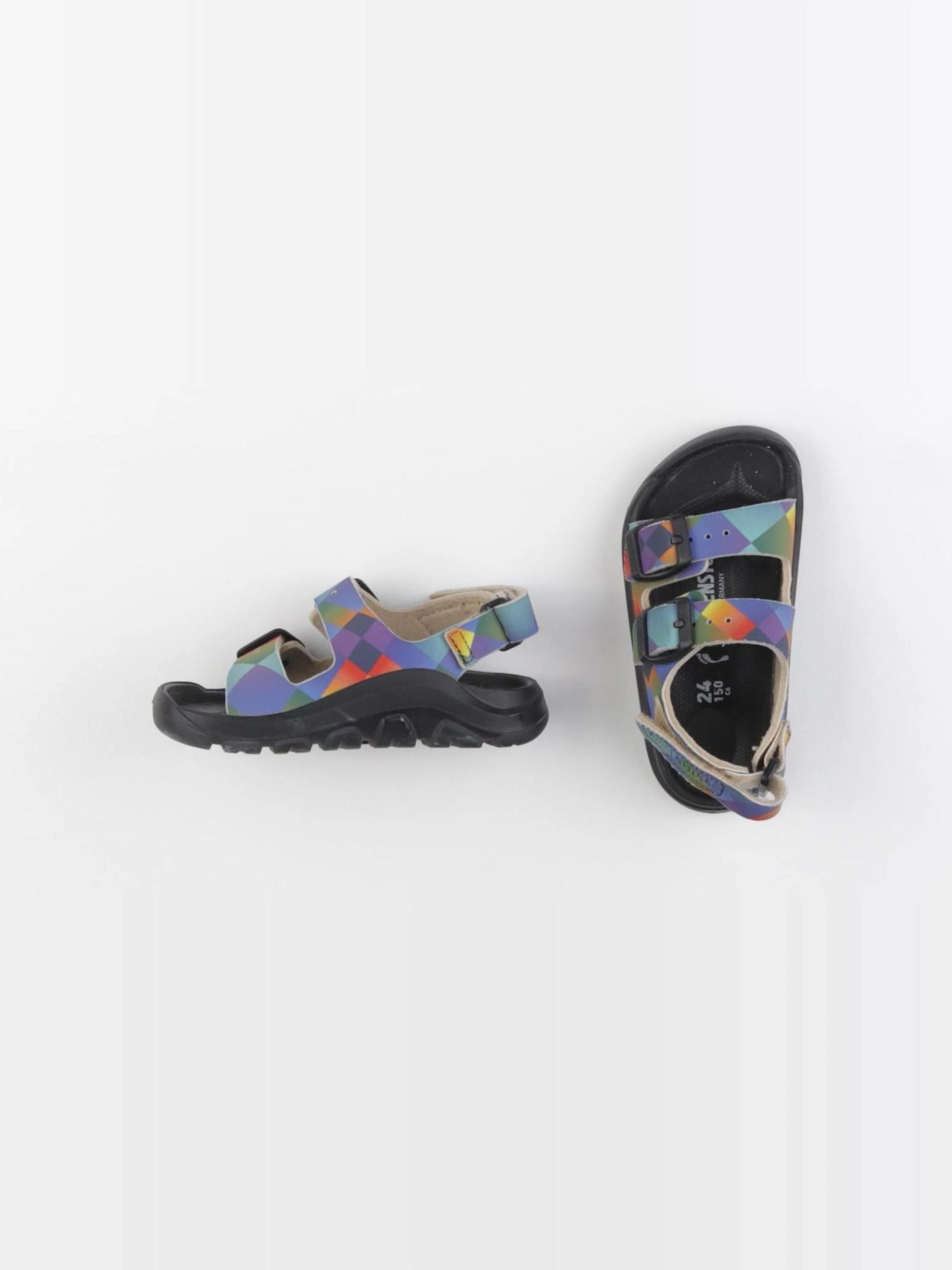 Birkenstock - sandales multicolore - pointure 24