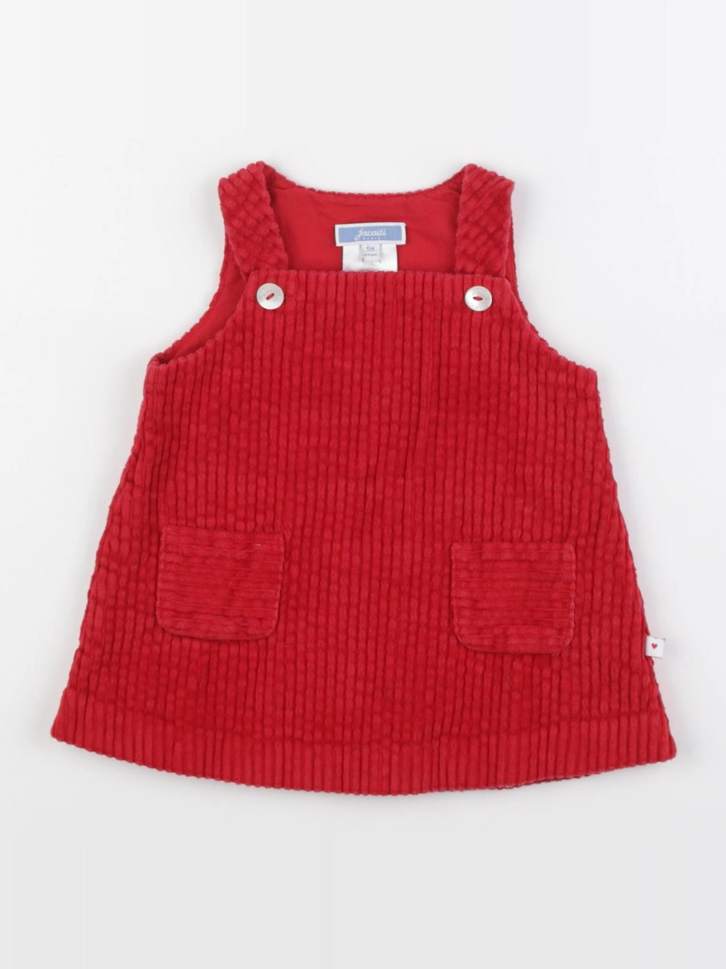 Jacadi - robe rouge - 6 mois
