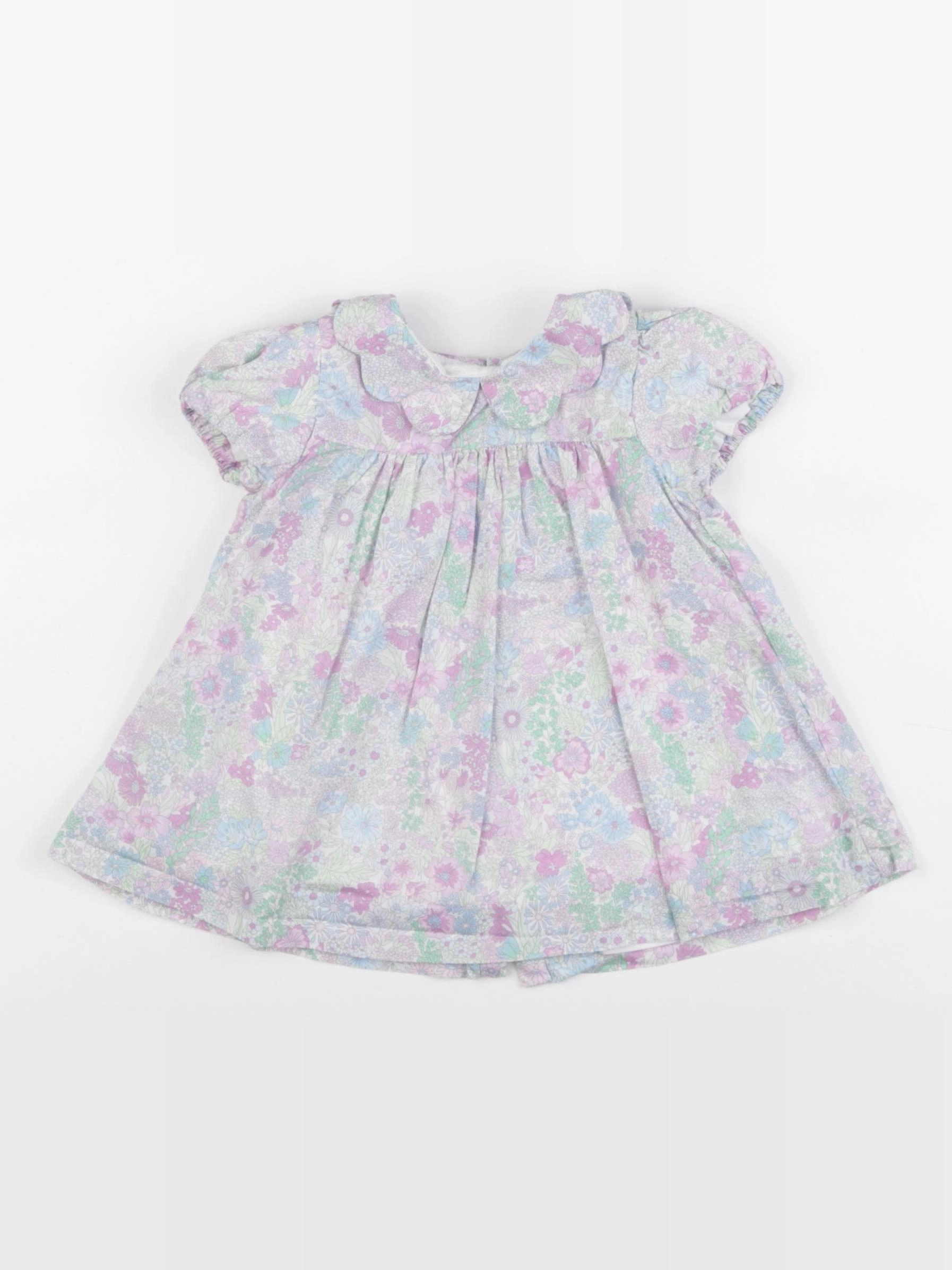 Jacadi - robe liberty violet - 6 mois