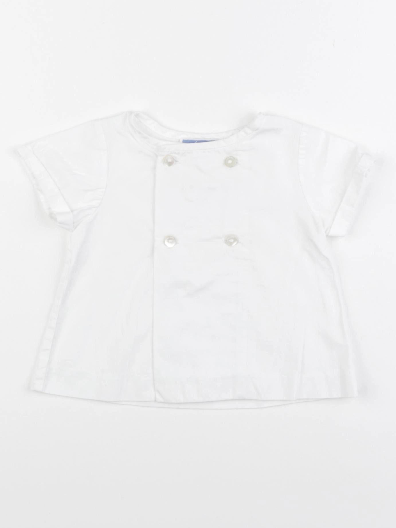 Jacadi - blouse blanc - 6 mois