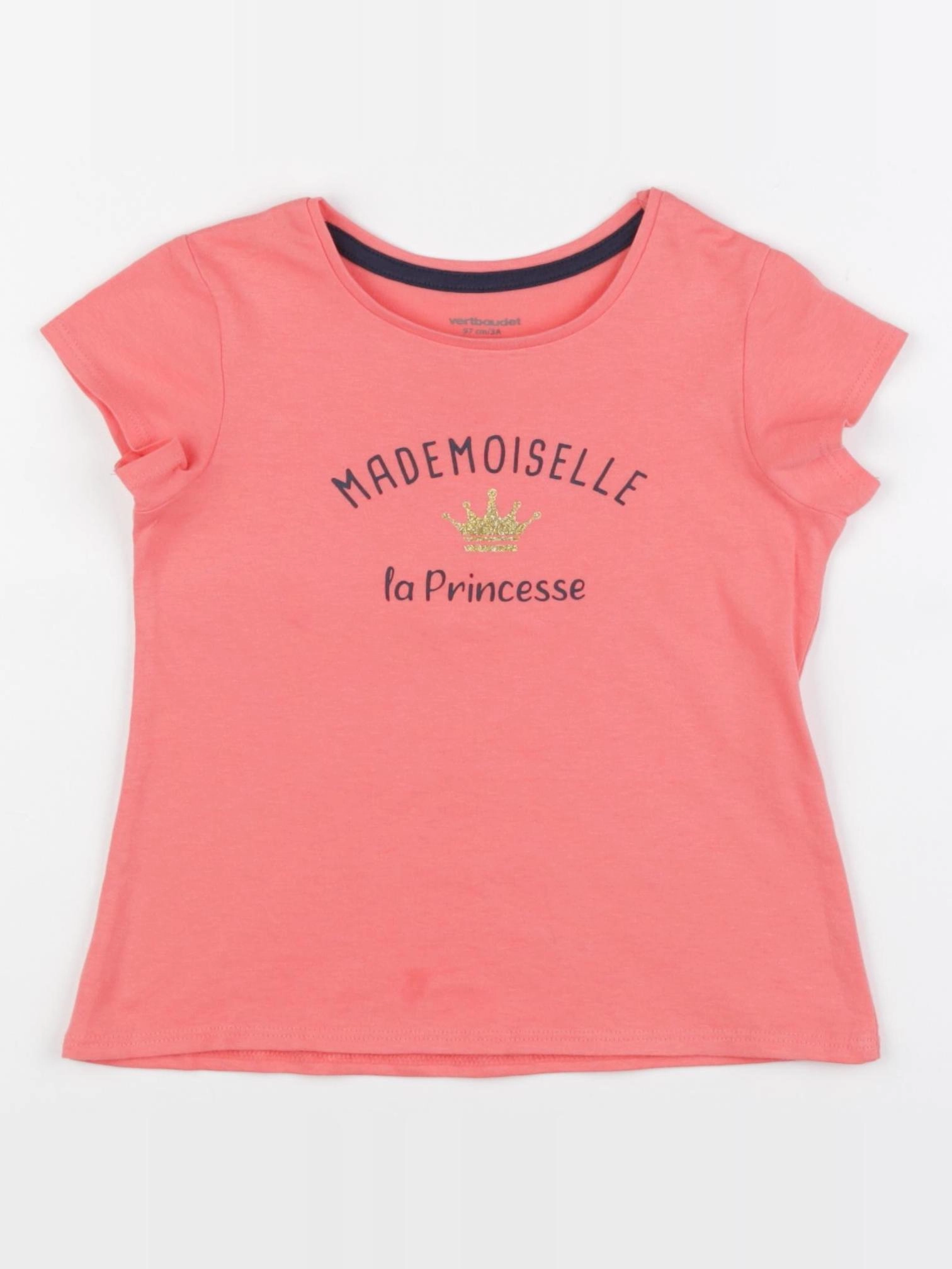 Vertbaudet - tee-shirt rose - 3 ans