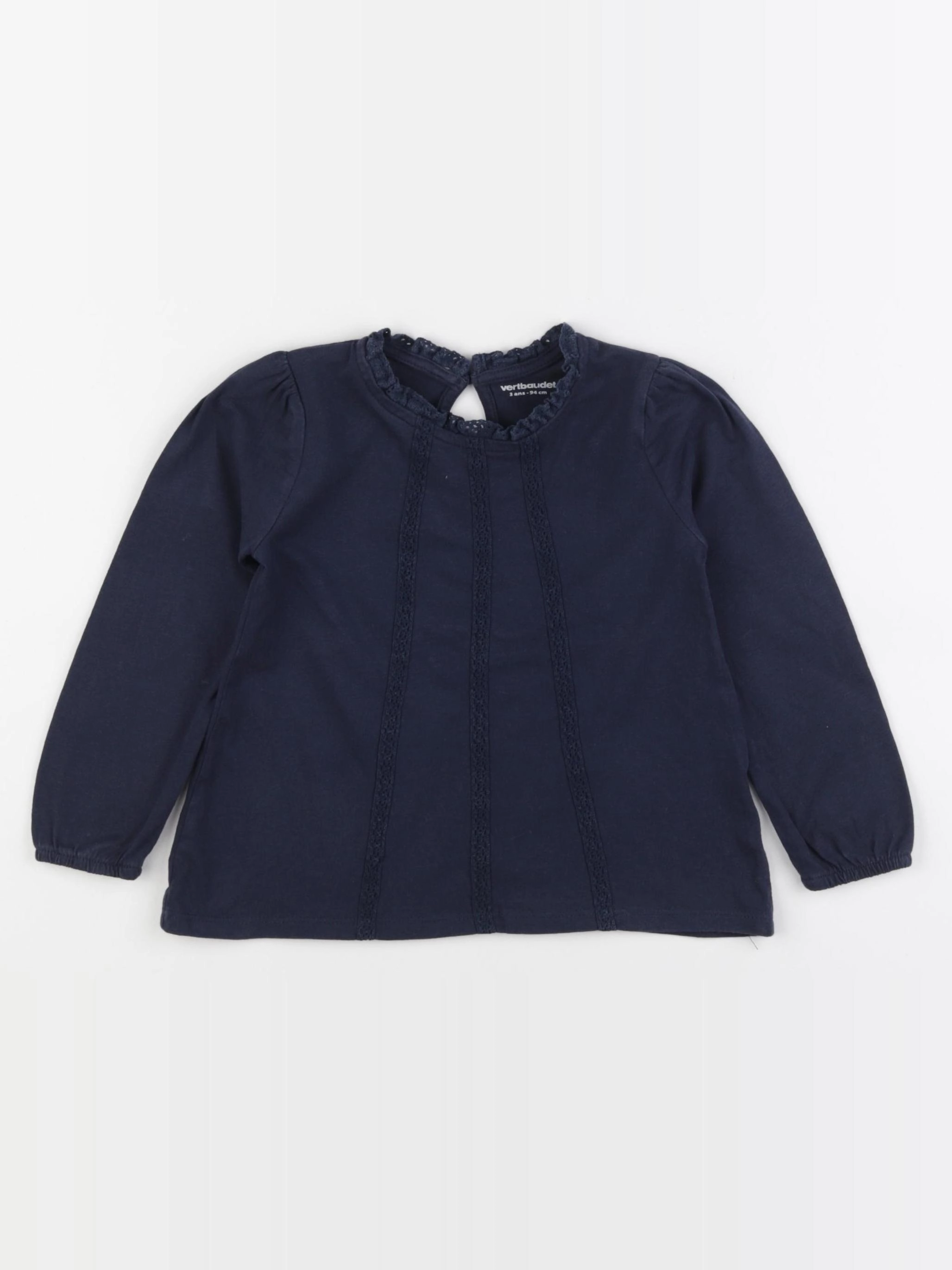 Vertbaudet - tee-shirt bleu - 3 ans