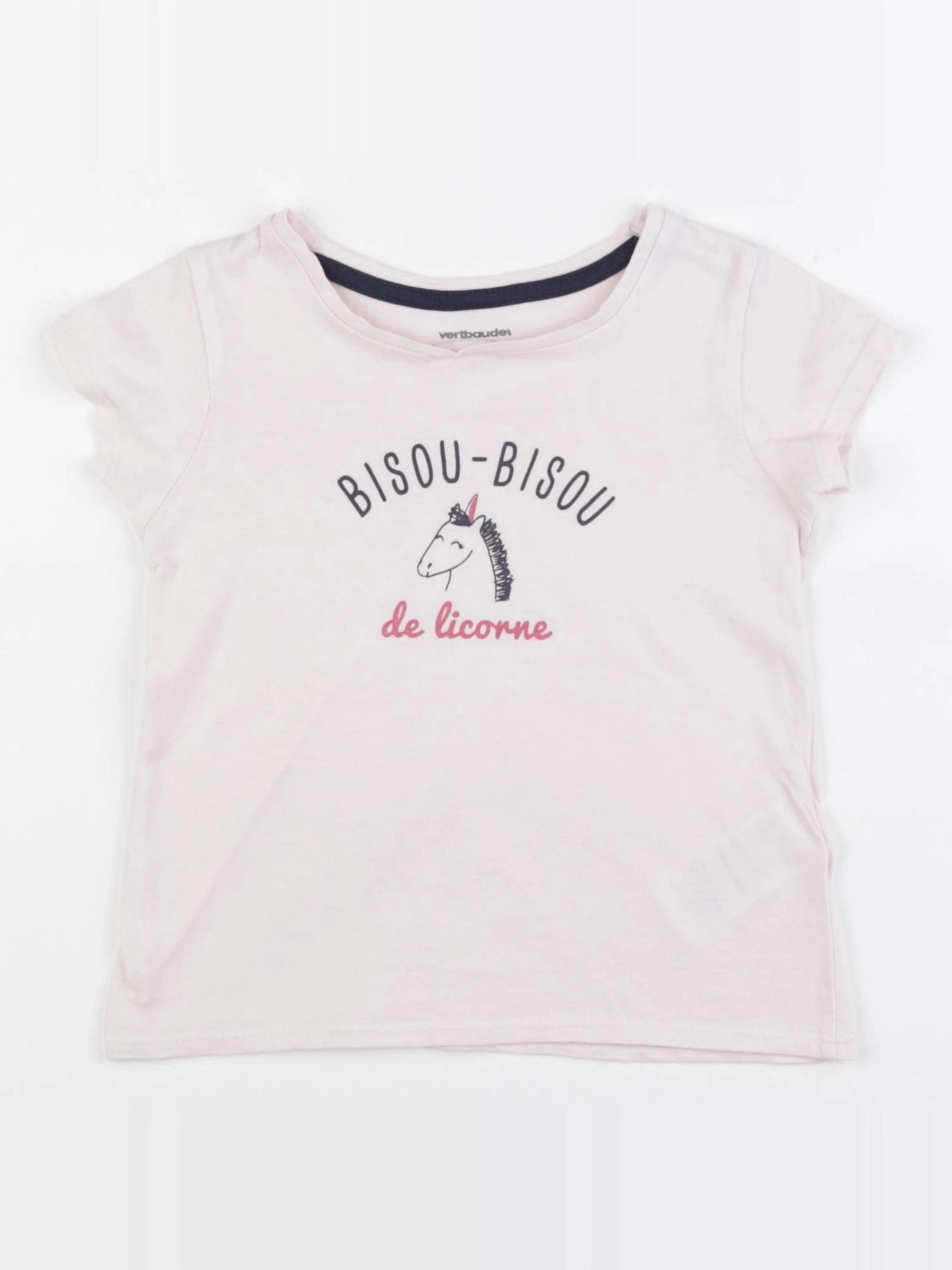 Vertbaudet - tee-shirt rose - 3 ans