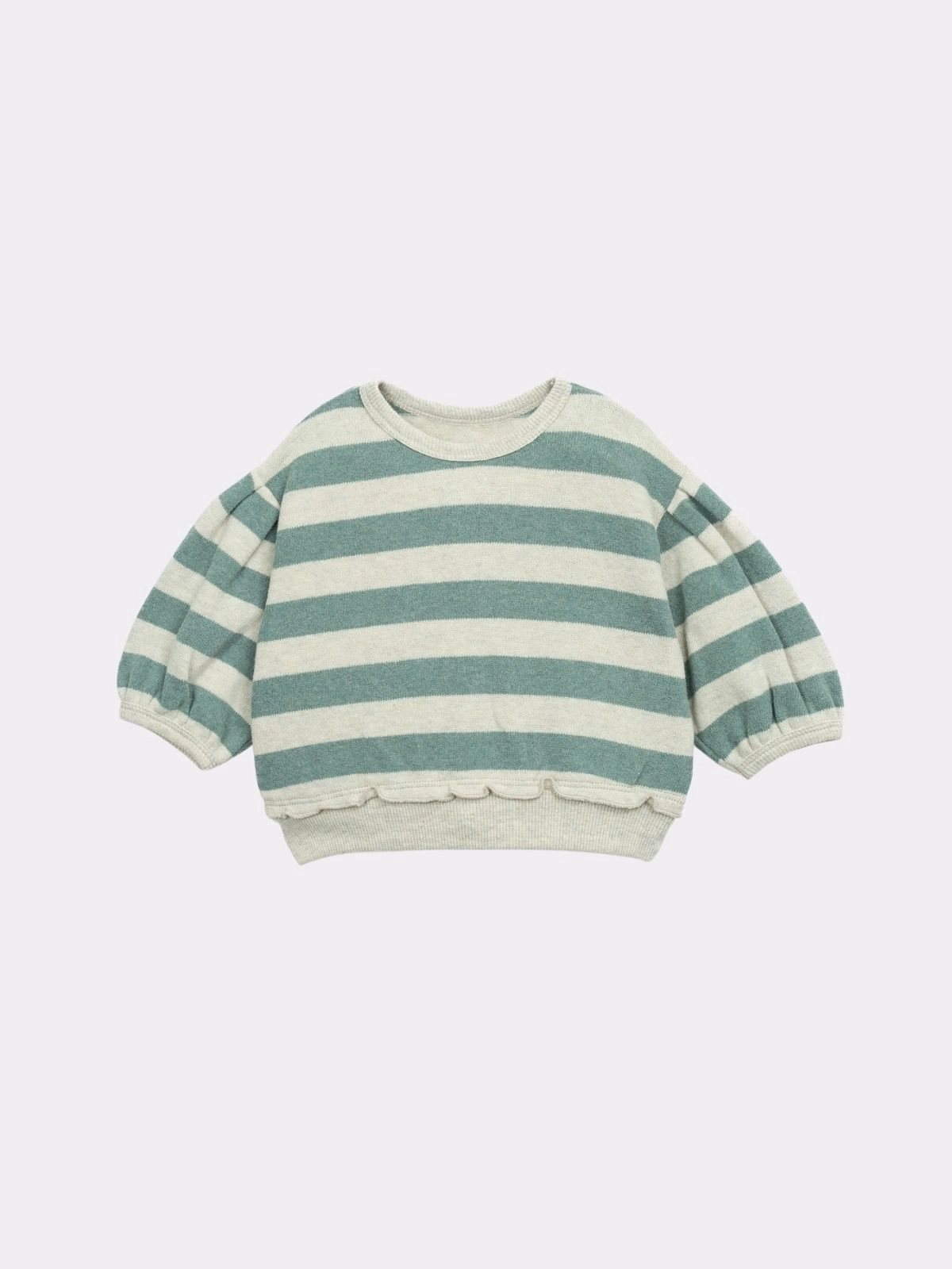 Play Up - sweat beige, vert - 3 mois
