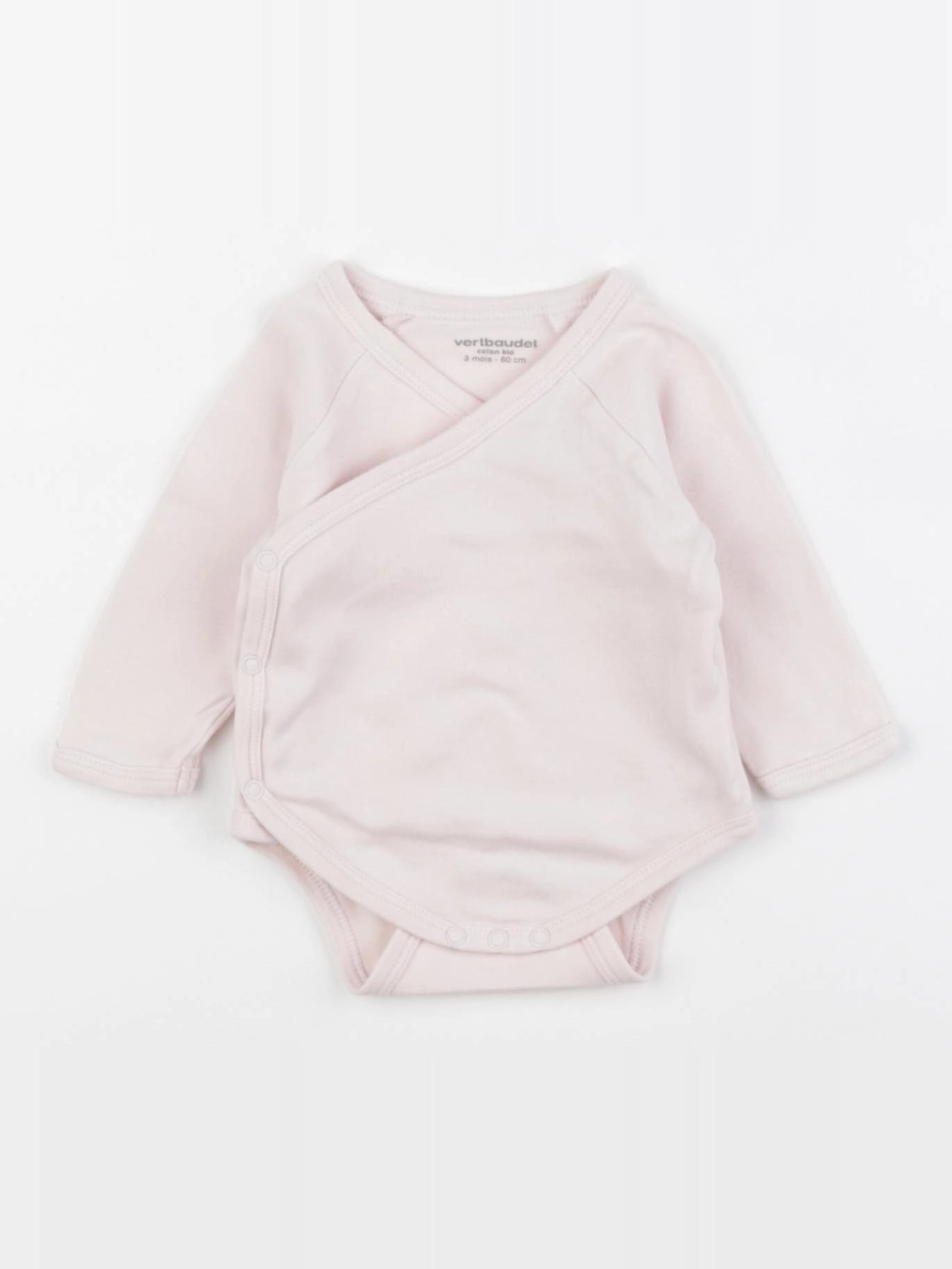 Vertbaudet - body rose - 3 mois