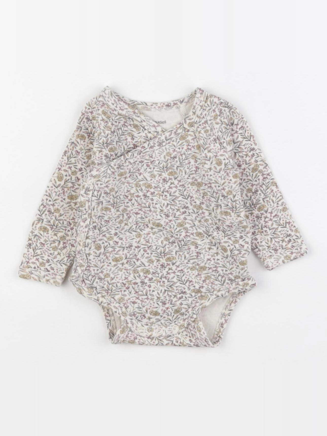 Vertbaudet - body beige, jaune, vert - 3 mois