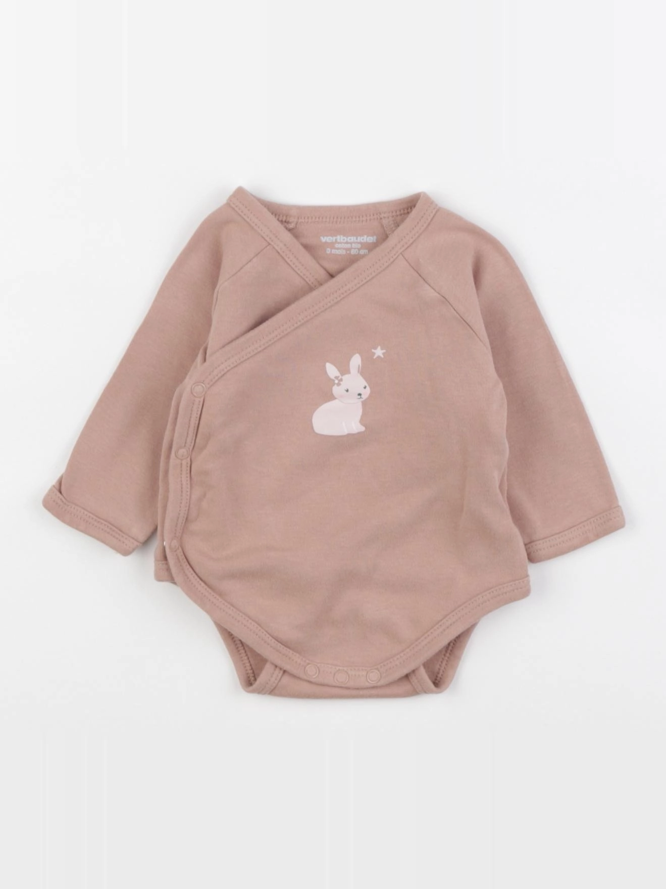 Vertbaudet - body marron - 3 mois