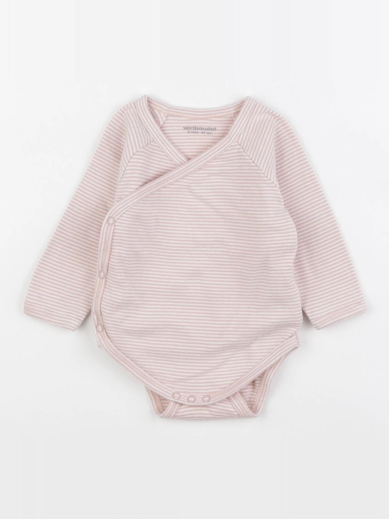 Vertbaudet - body rose - 6 mois