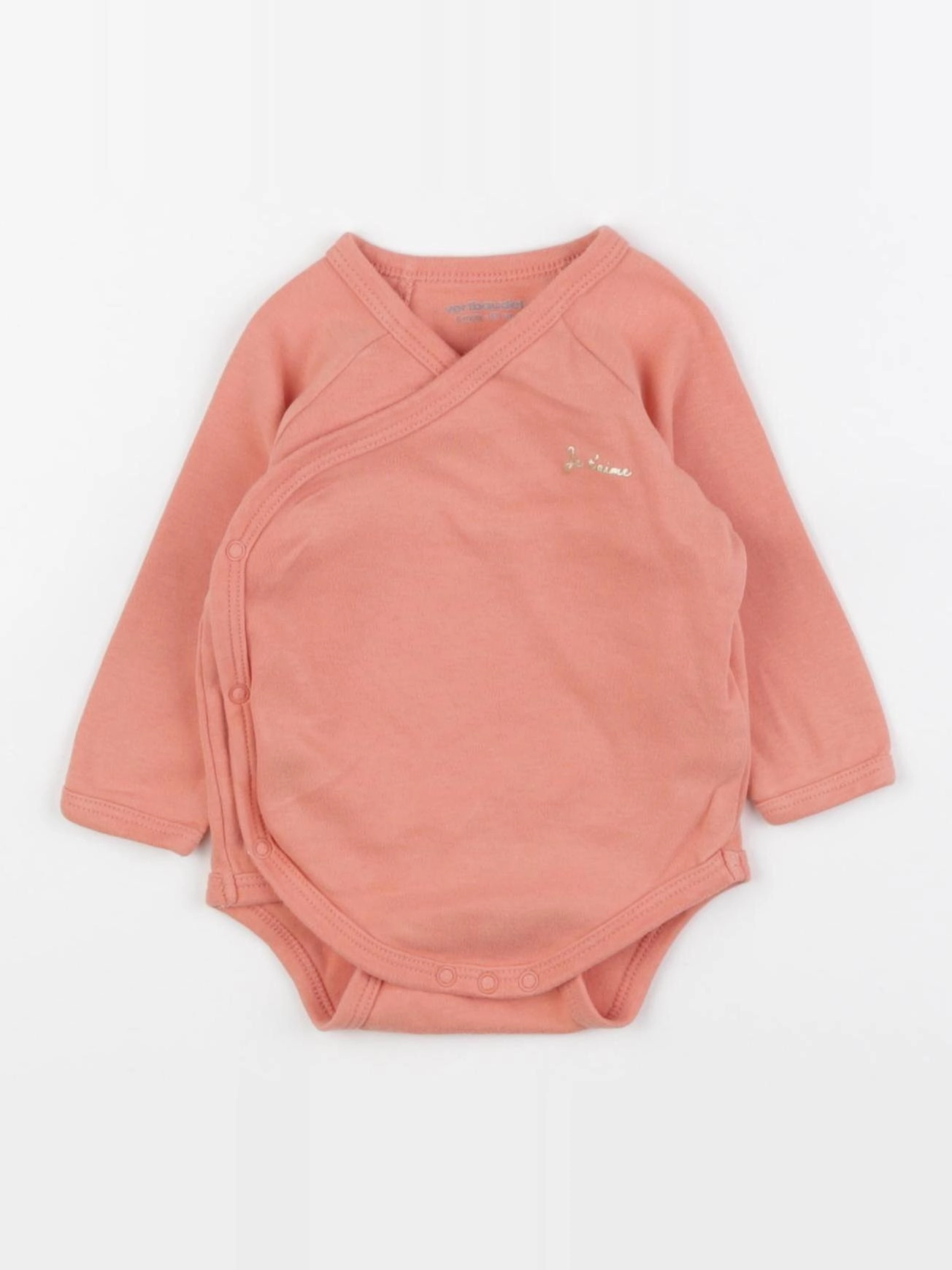 Vertbaudet - body rose - 6 mois