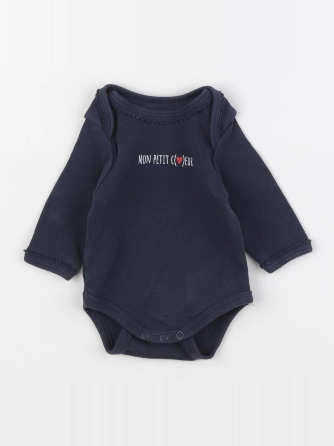 Vertbaudet - body bleu - 1 mois