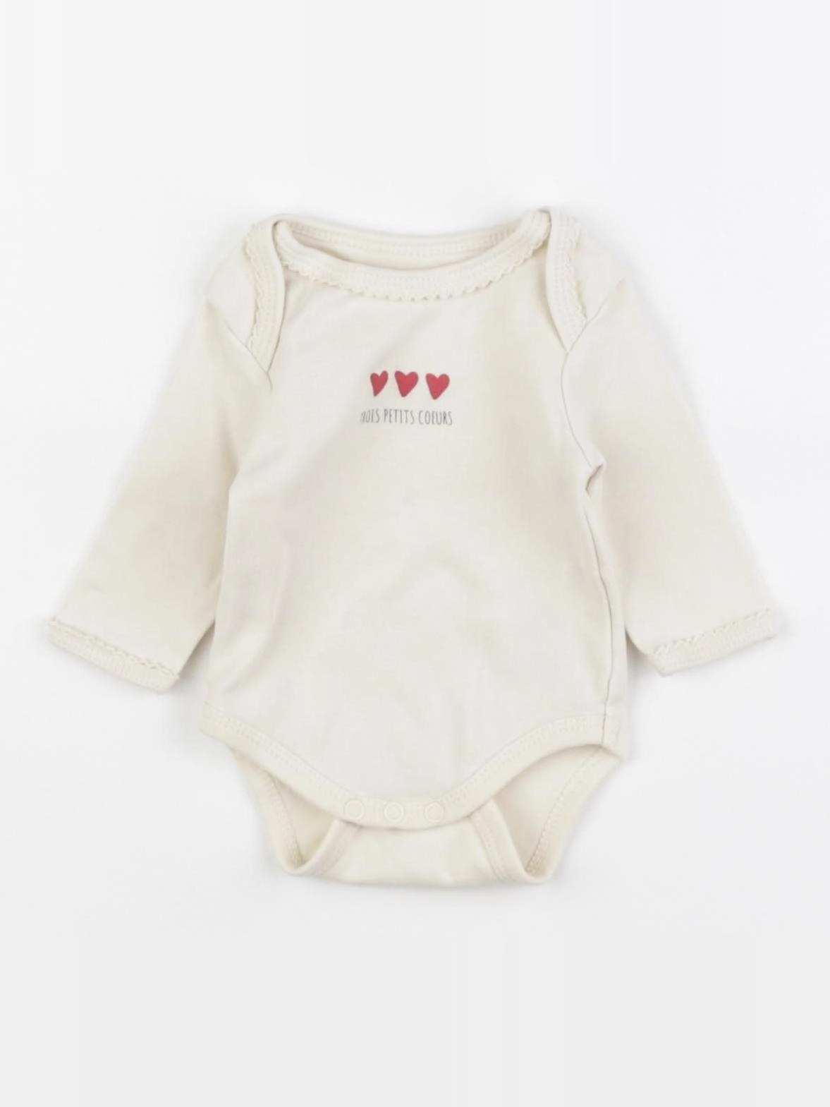 Vertbaudet - body beige - 1 mois