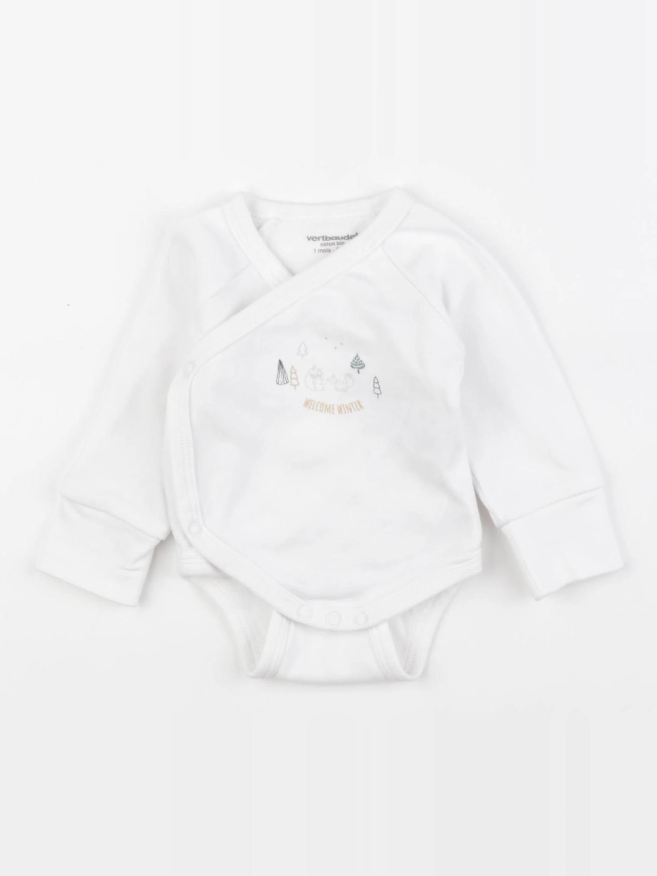 Vertbaudet - body blanc - 1 mois