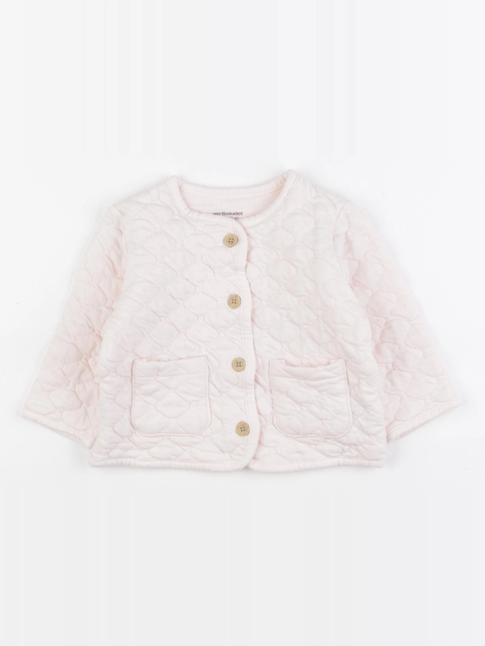 Vertbaudet - sweat rose - 9 mois