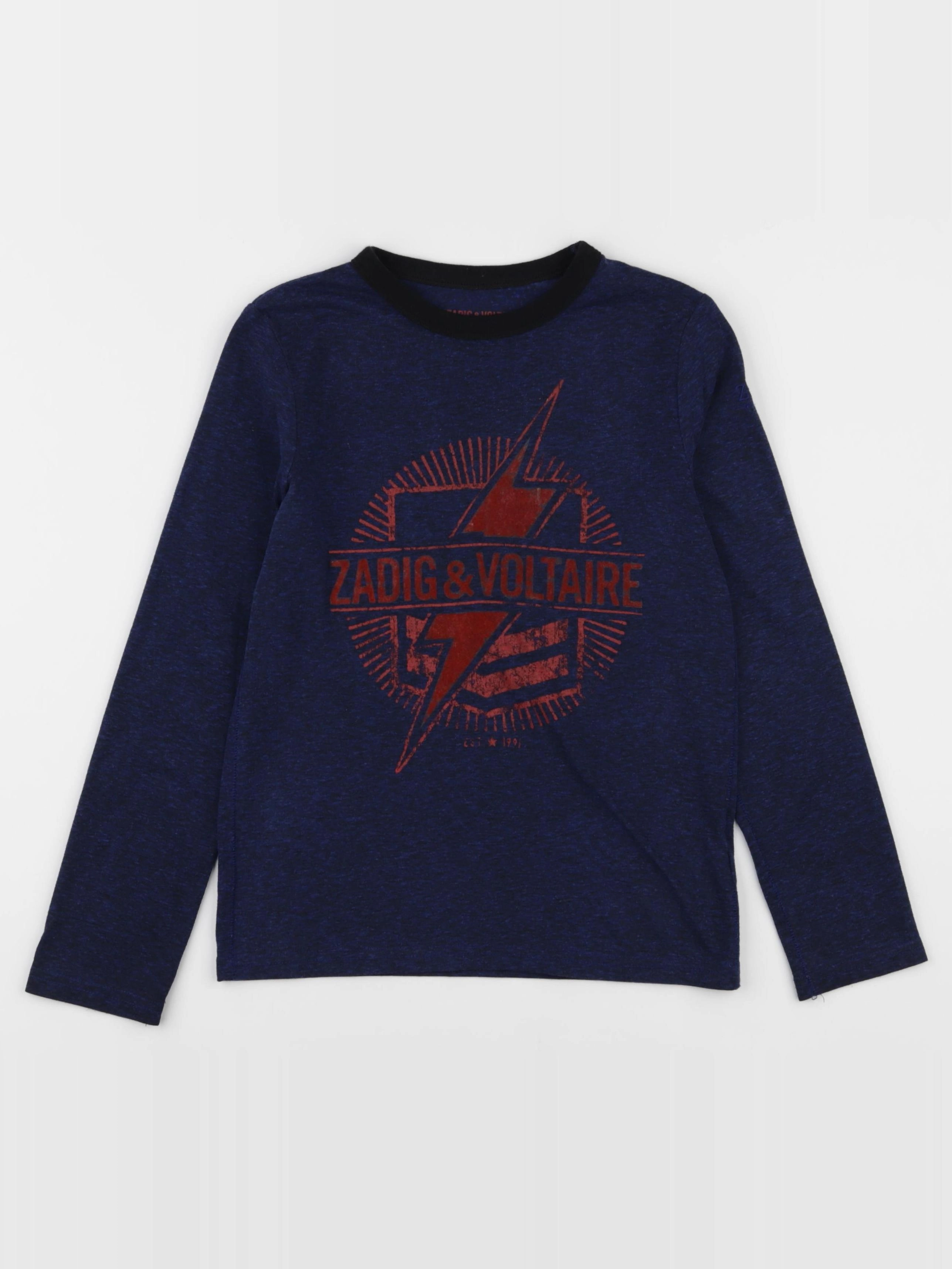 Zadig & Voltaire - tee-shirt bleu - 8 ans