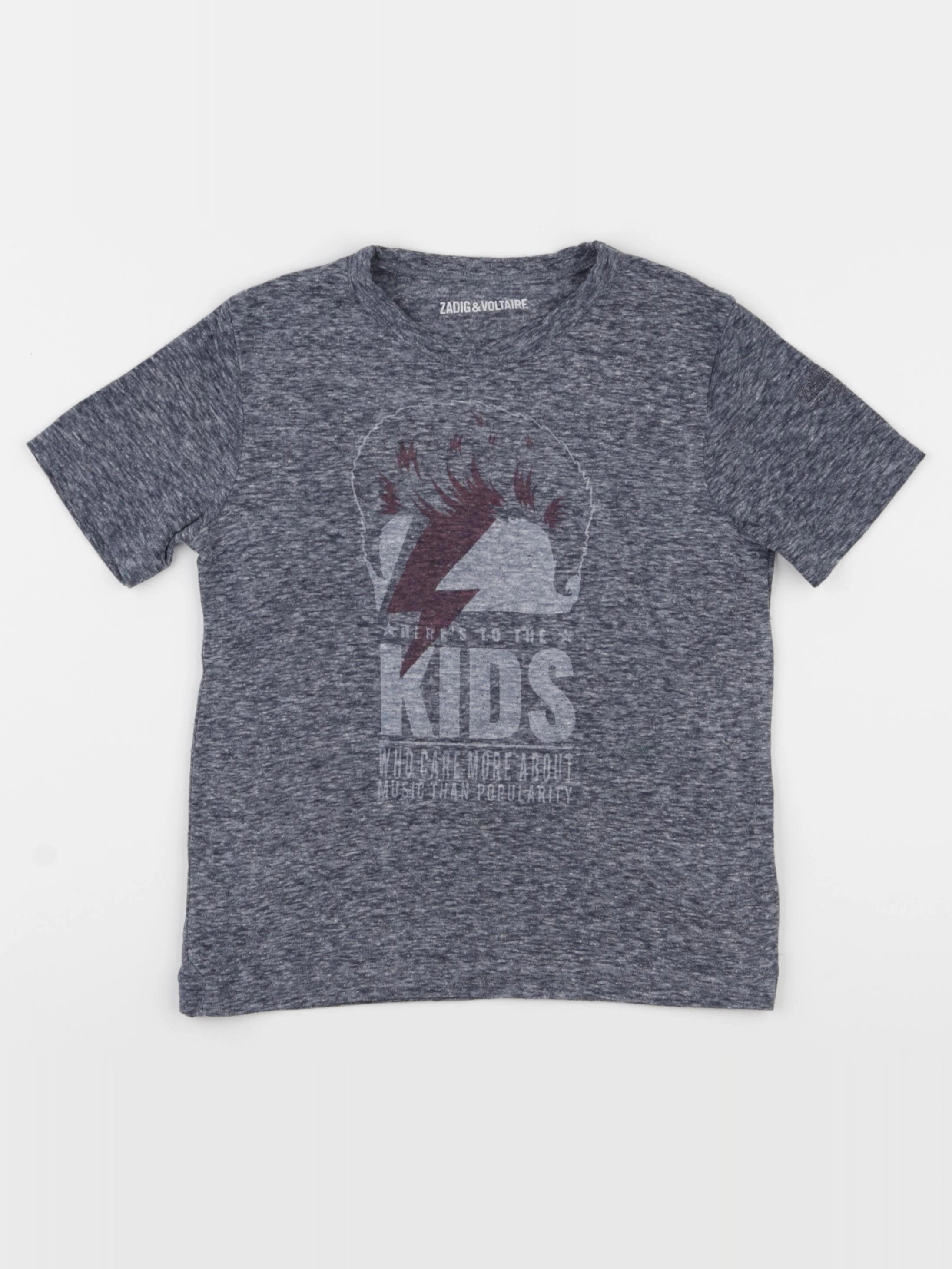 Zadig & Voltaire - tee-shirt bleu - 6 ans