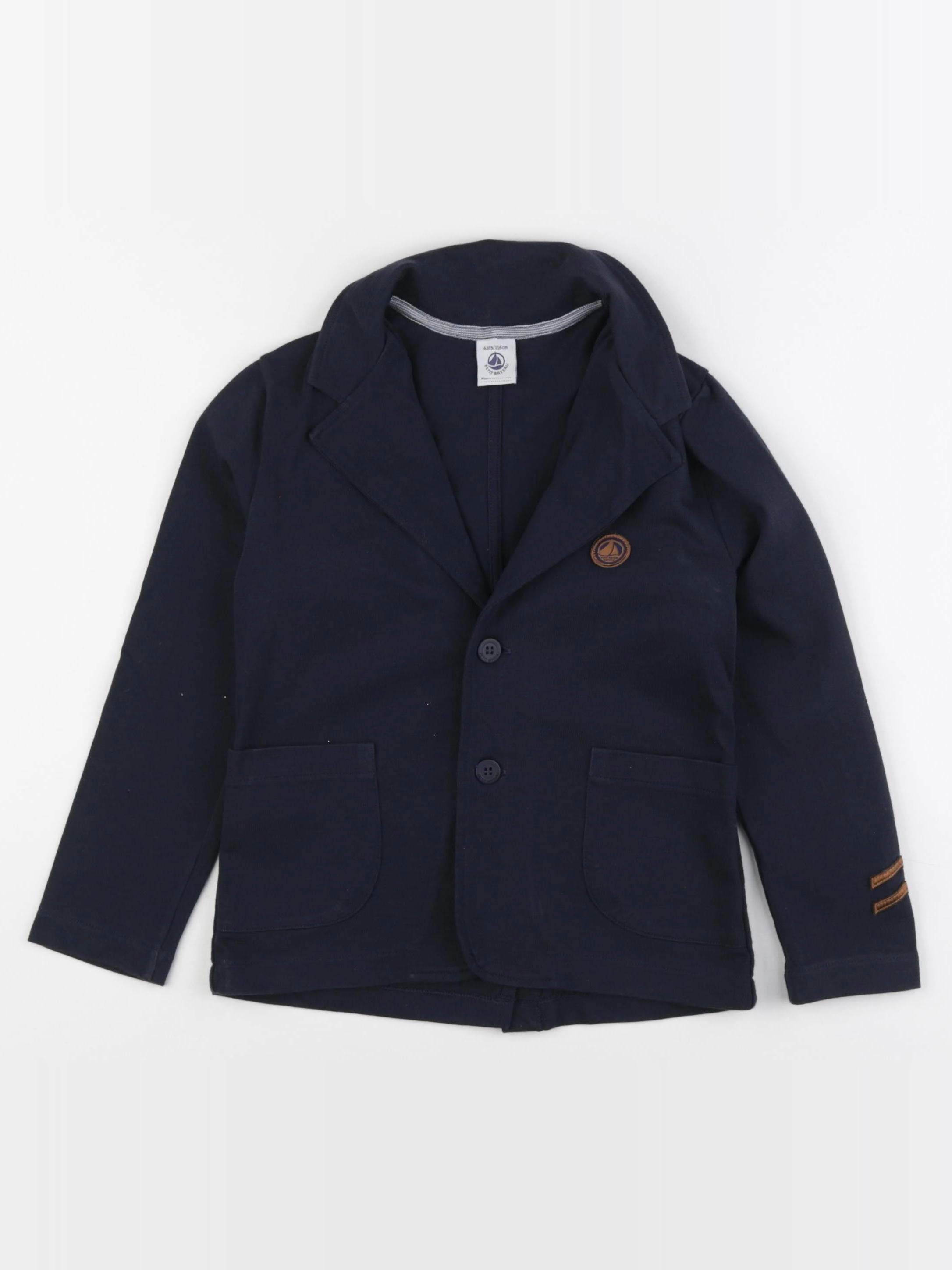Petit Bateau - veste bleu - 6 ans