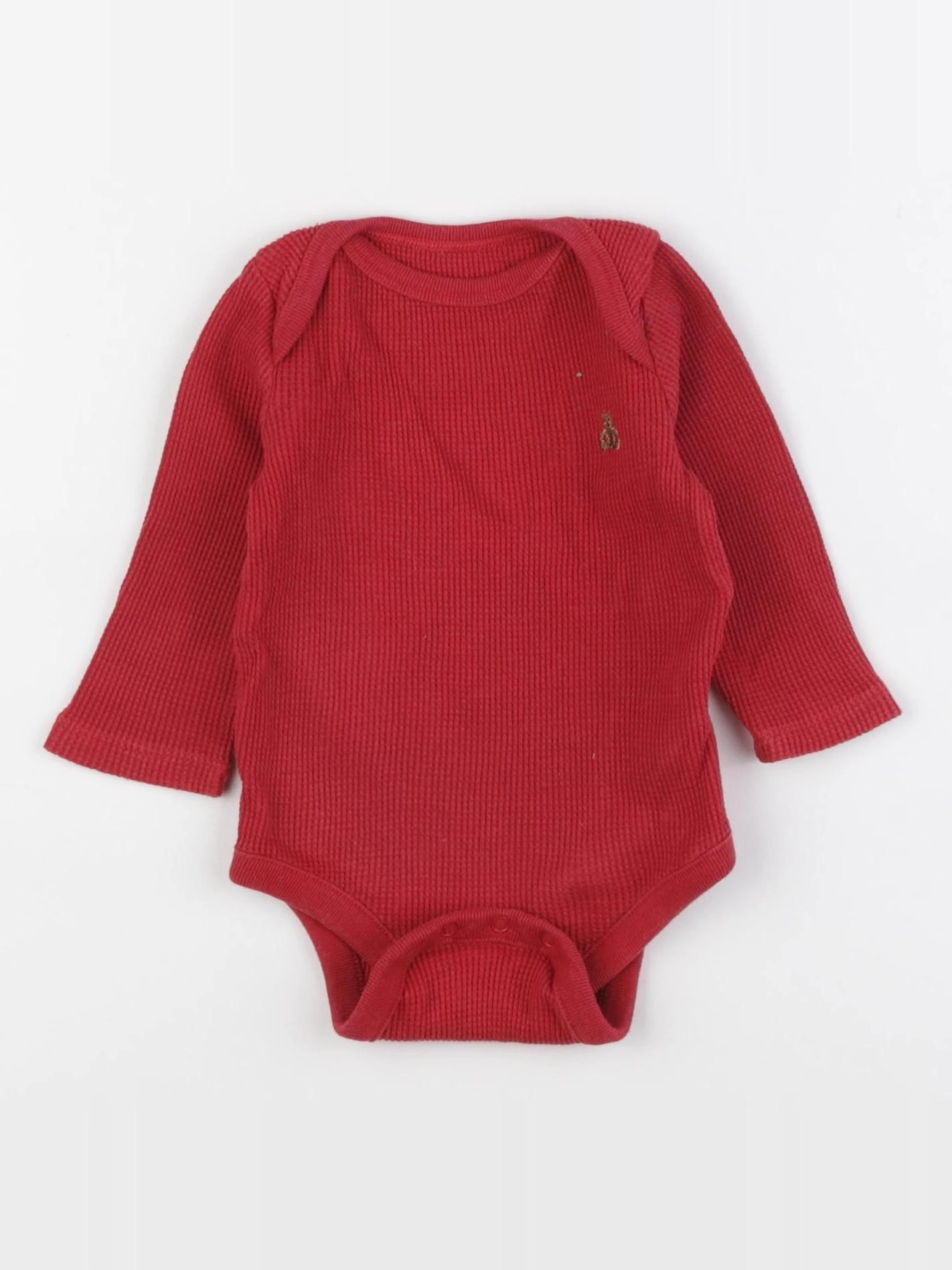 GAP - body rouge - 3/6 mois