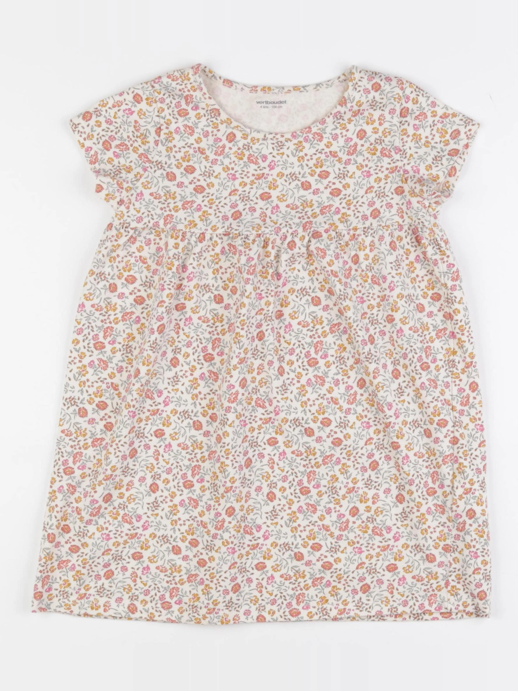 Vertbaudet - robe beige - 4 ans