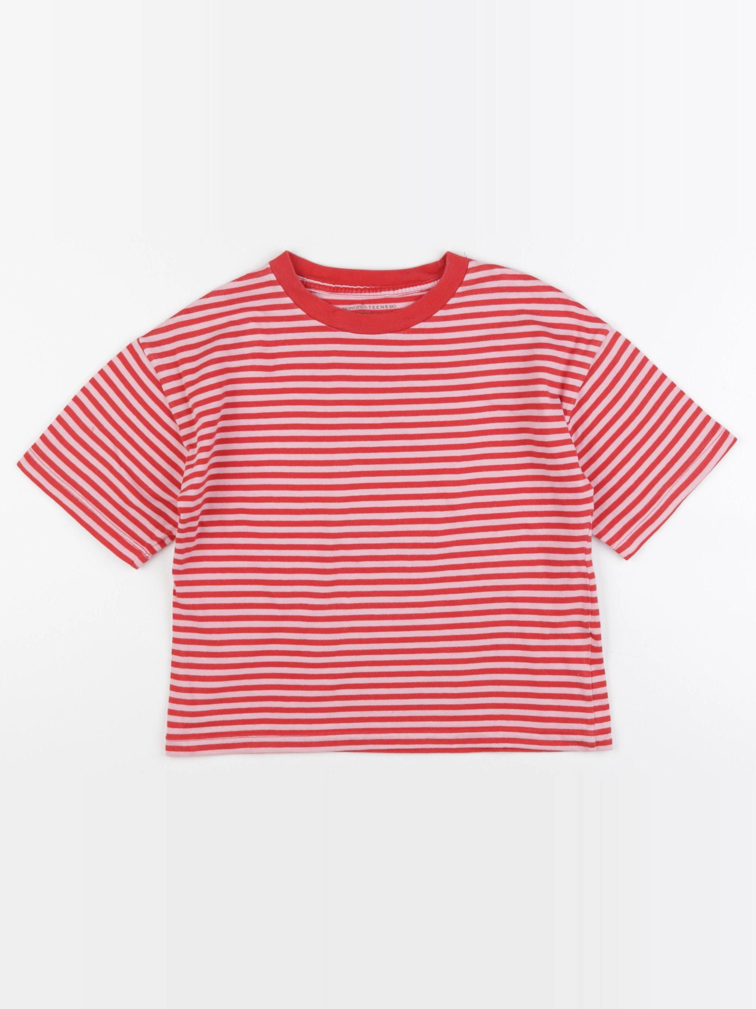 Monoprix - tee-shirt rouge - 10 ans