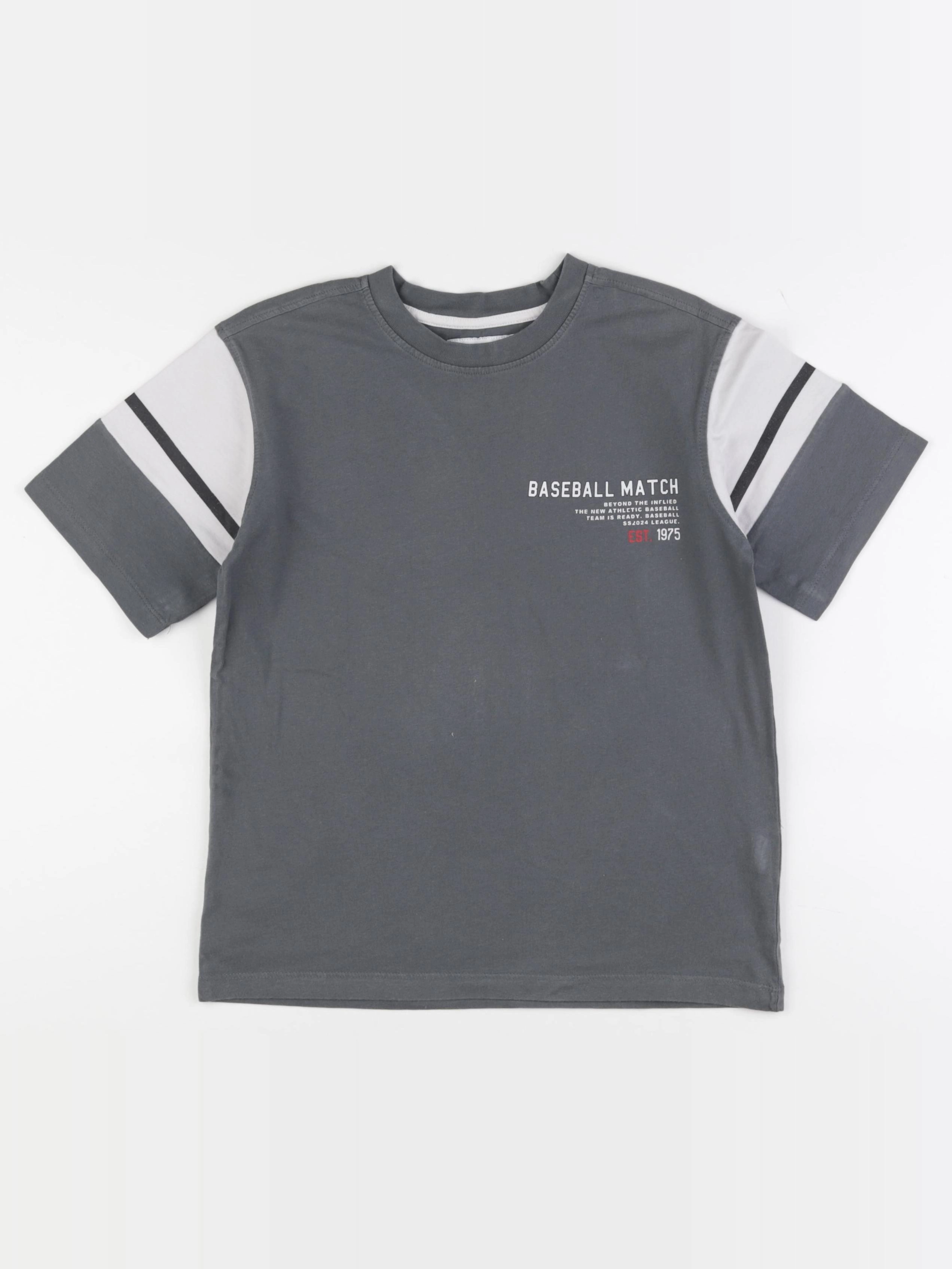 Zara - tee-shirt gris - 8/9 ans
