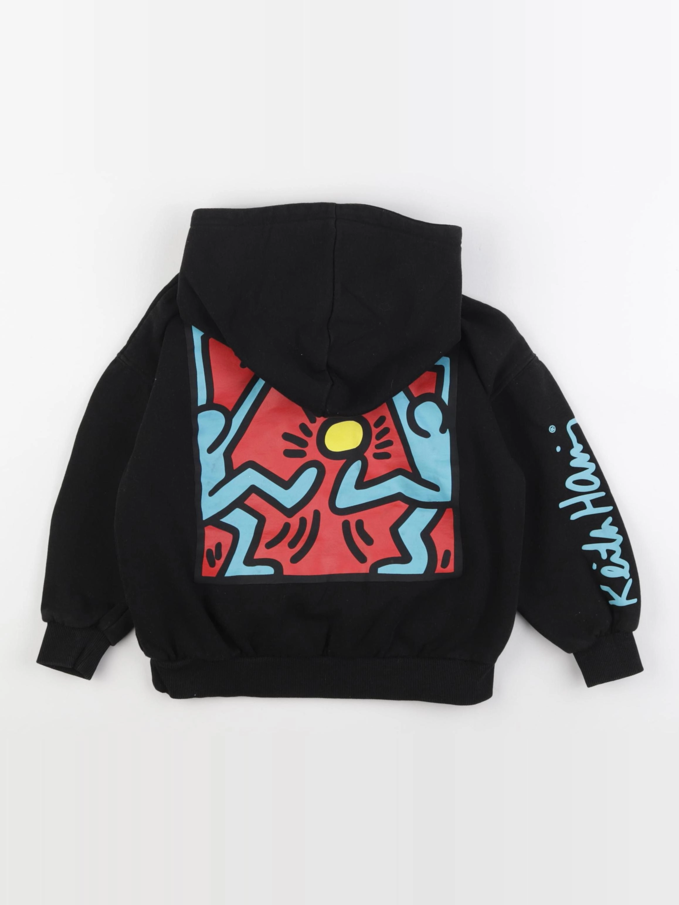 Zara - sweat imprimé au dos noir - 4/5 ans
