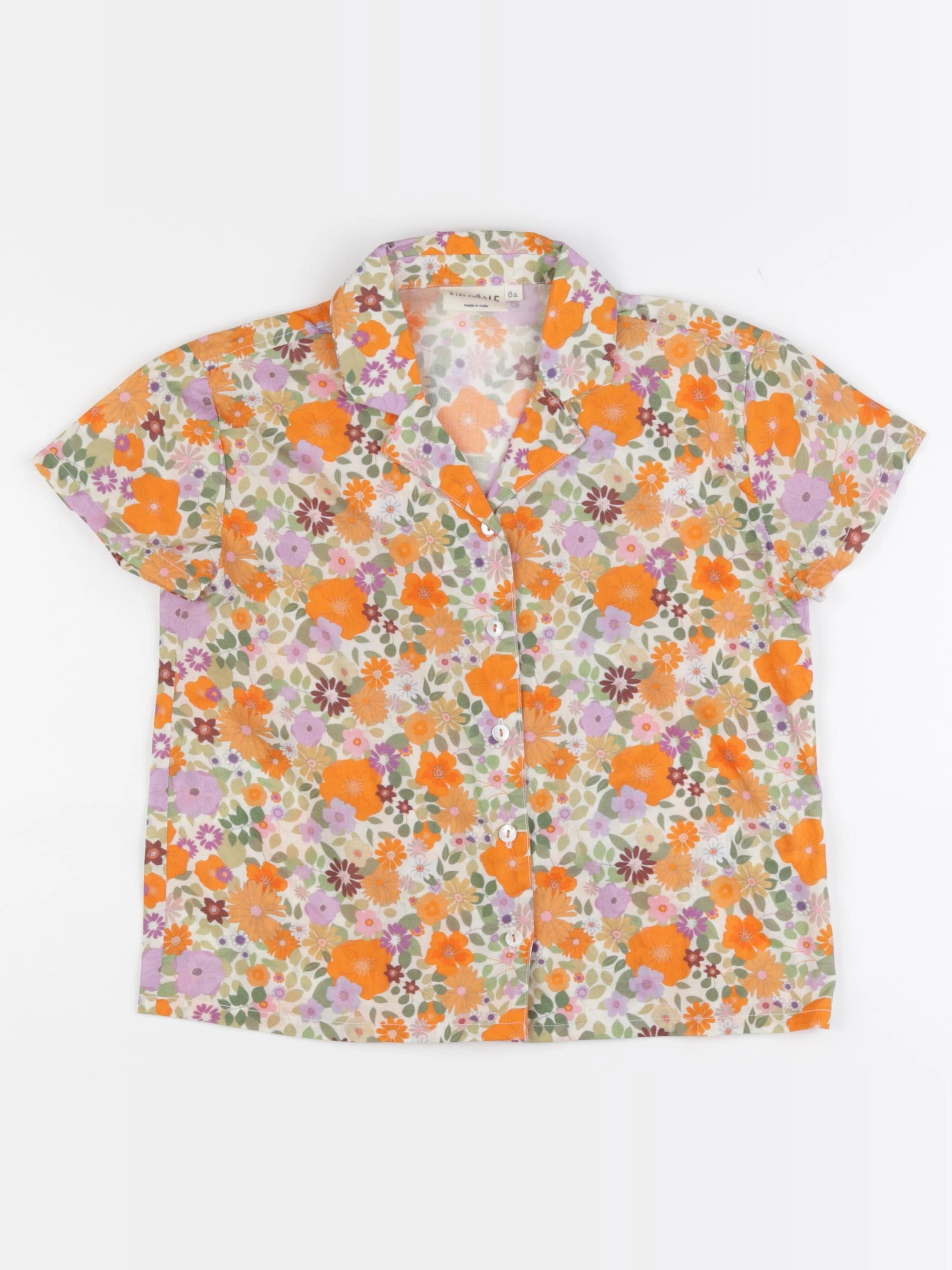 Arsène et les pipelettes - blouse orange - 8 ans