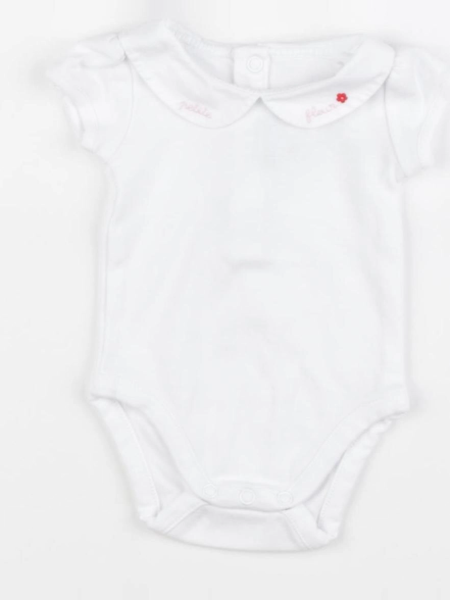 Jacadi - body à col blanc - 1 mois