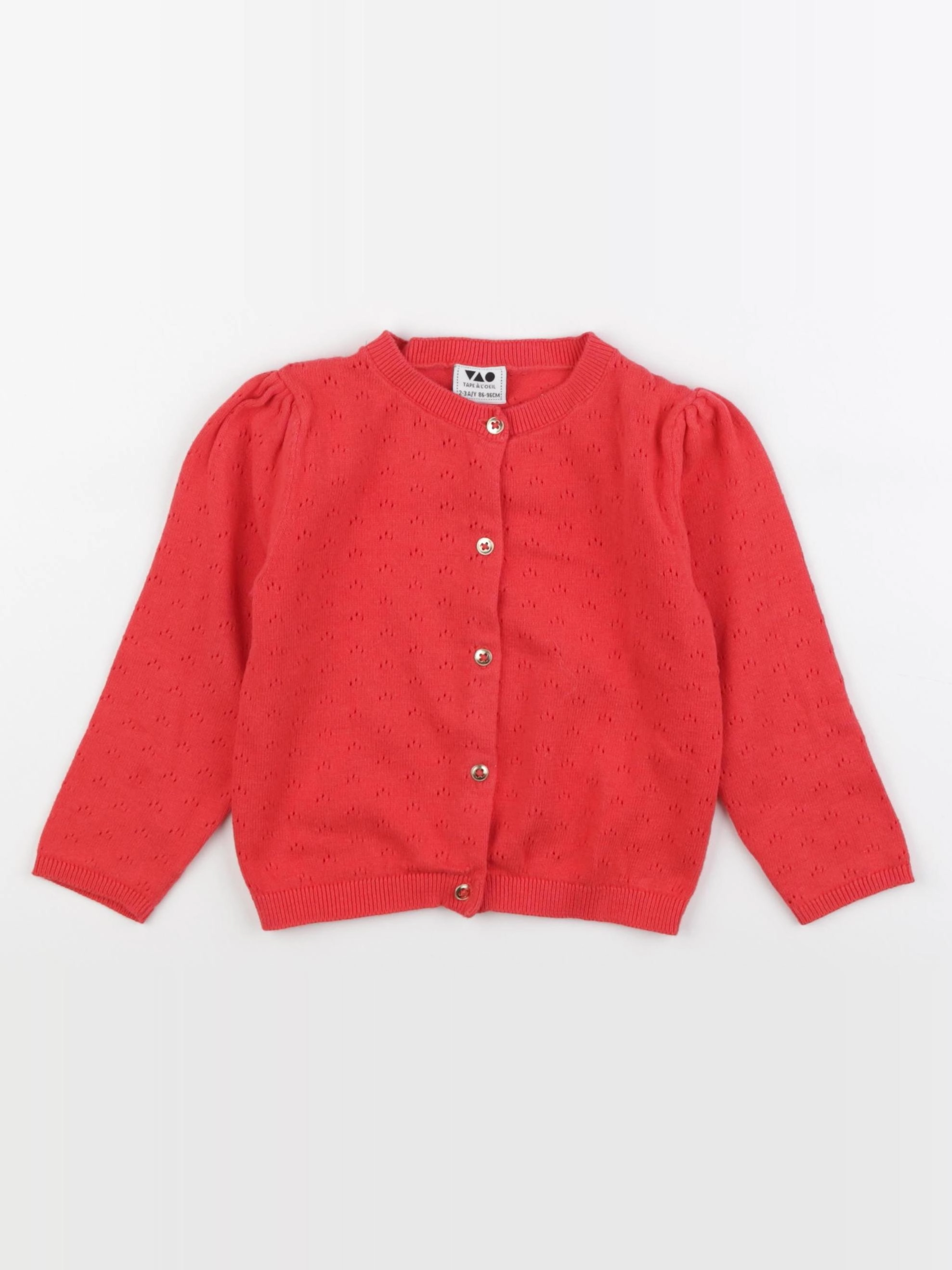 Tape à l'oeil - gilet rouge - 2/3 ans