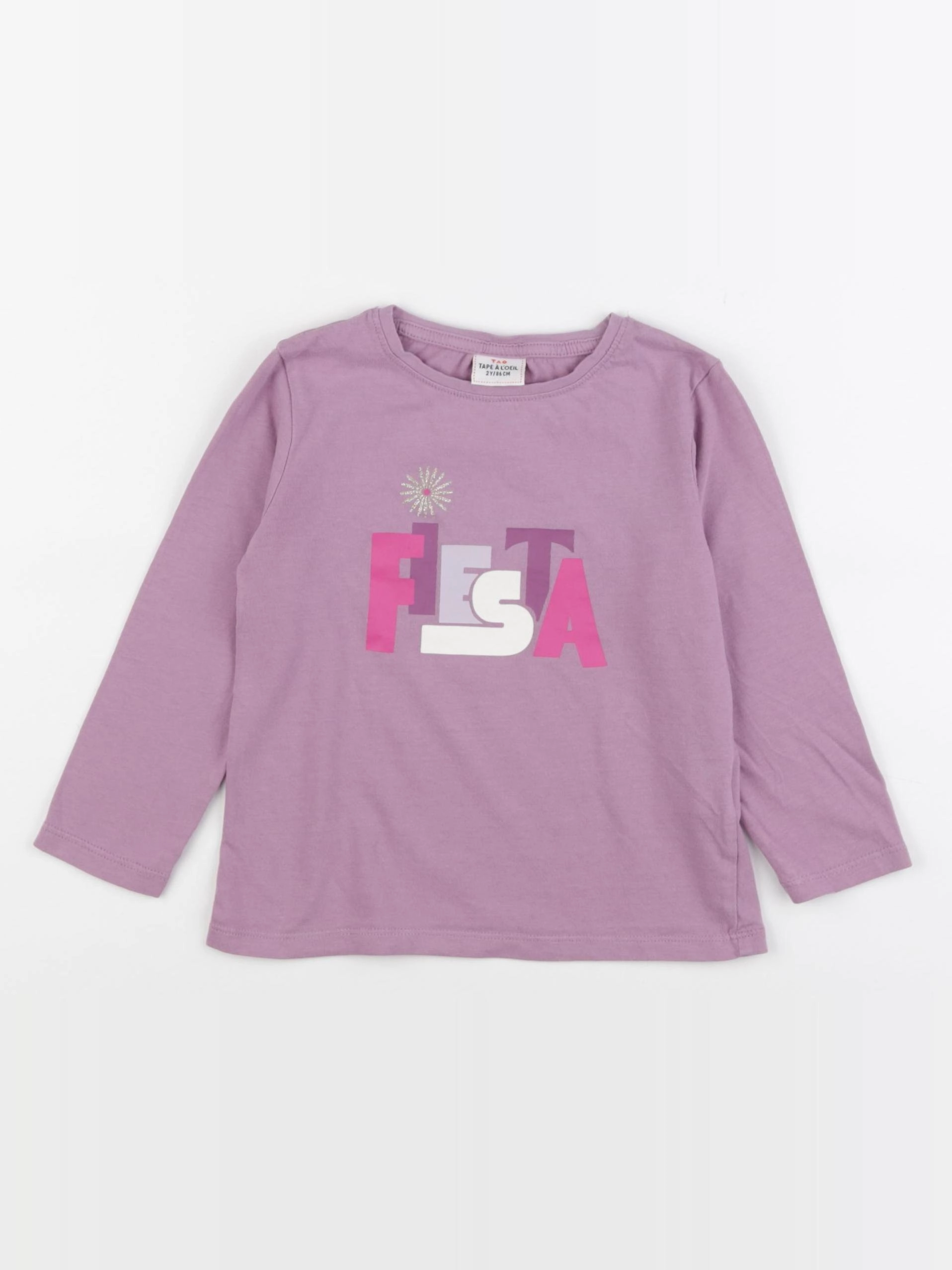 Tape à l'oeil - tee-shirt violet - 2 ans