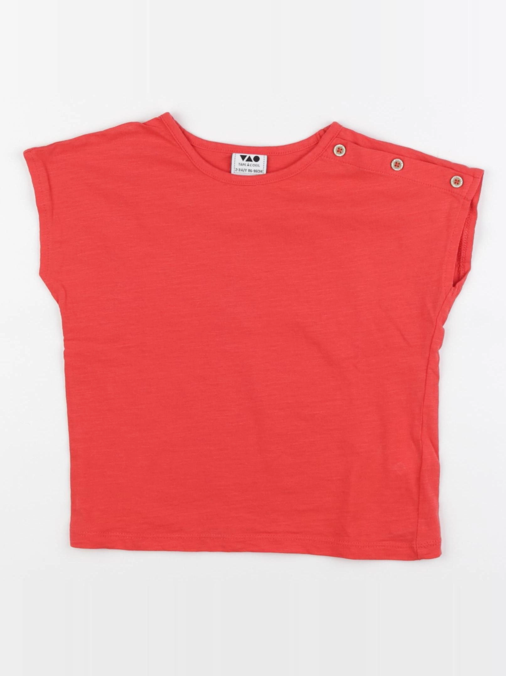 Tape à l'oeil - tee-shirt rouge - 2/3 ans