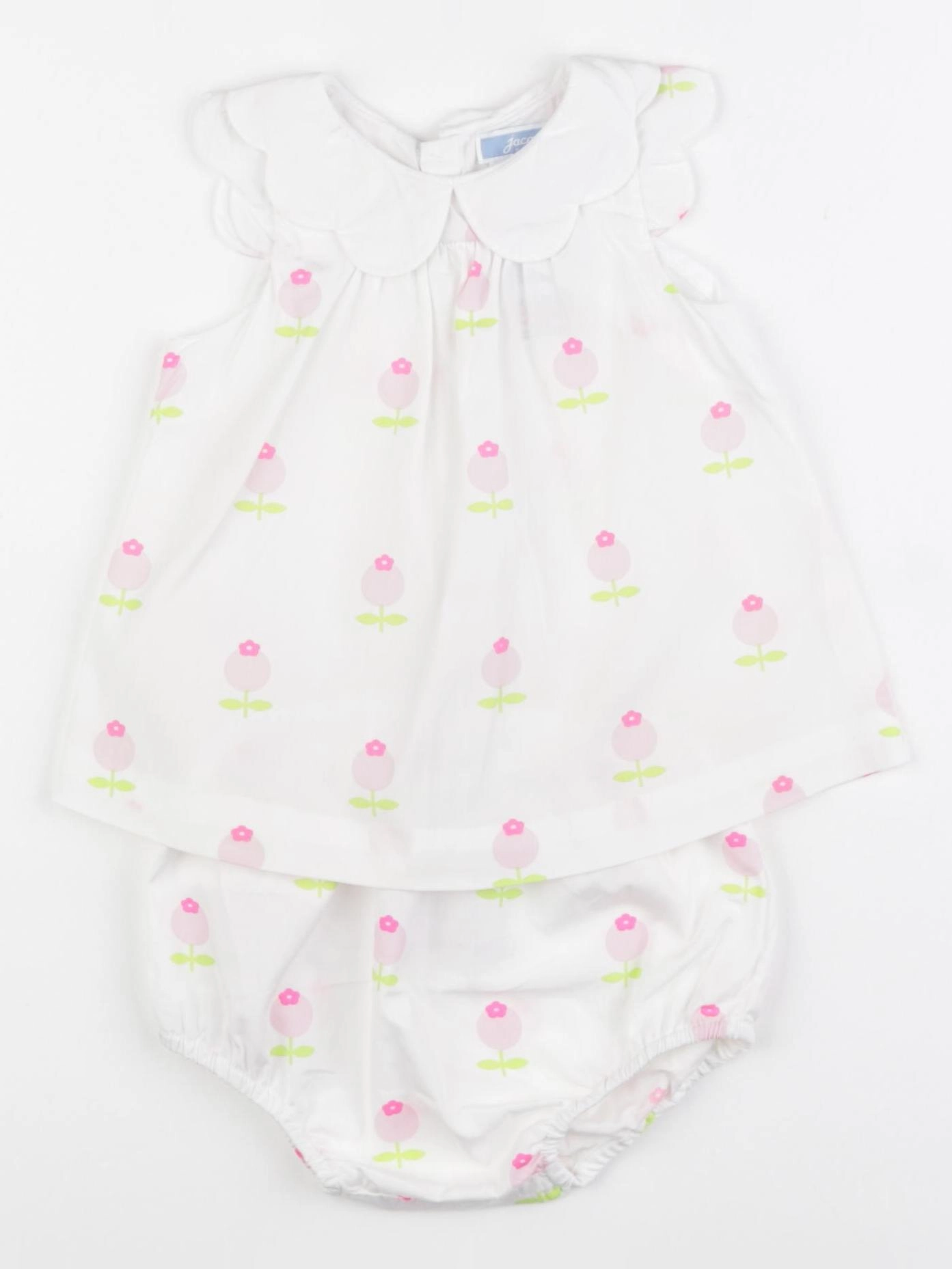 Jacadi - ensemble blanc - 12 mois