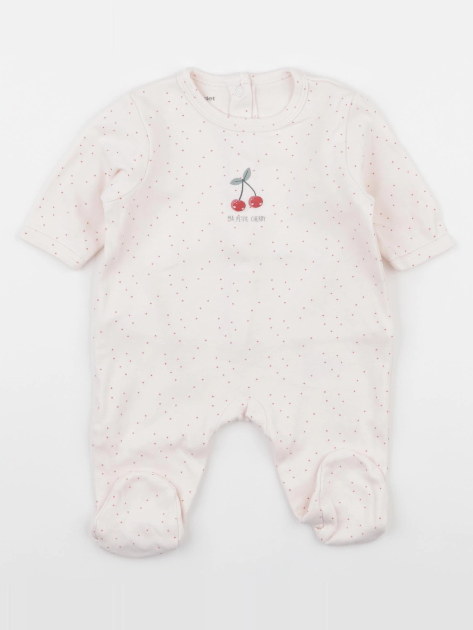 Vertbaudet - pyjama coton rose - 1 mois