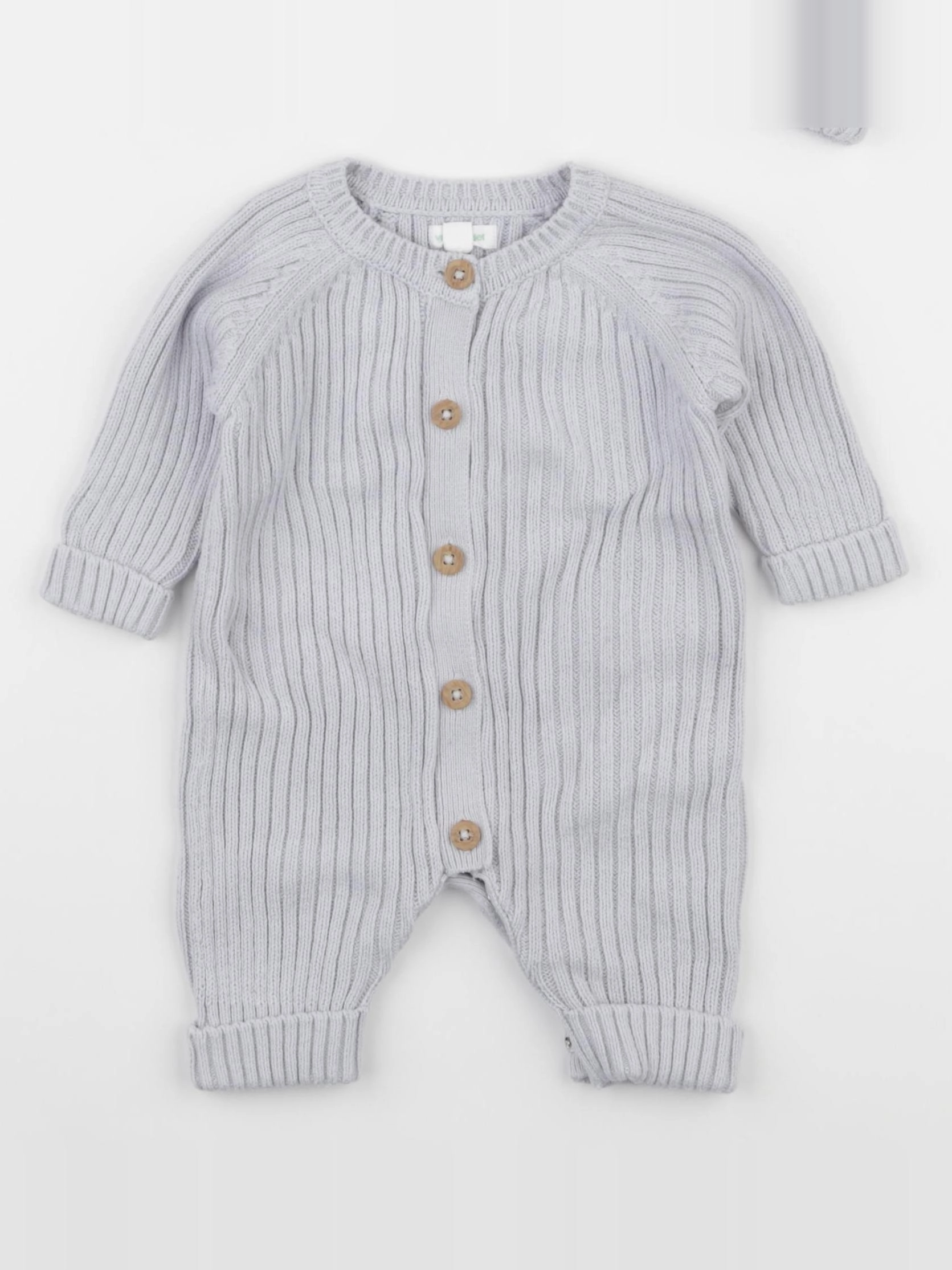Vertbaudet - combinaison gris - 1 mois