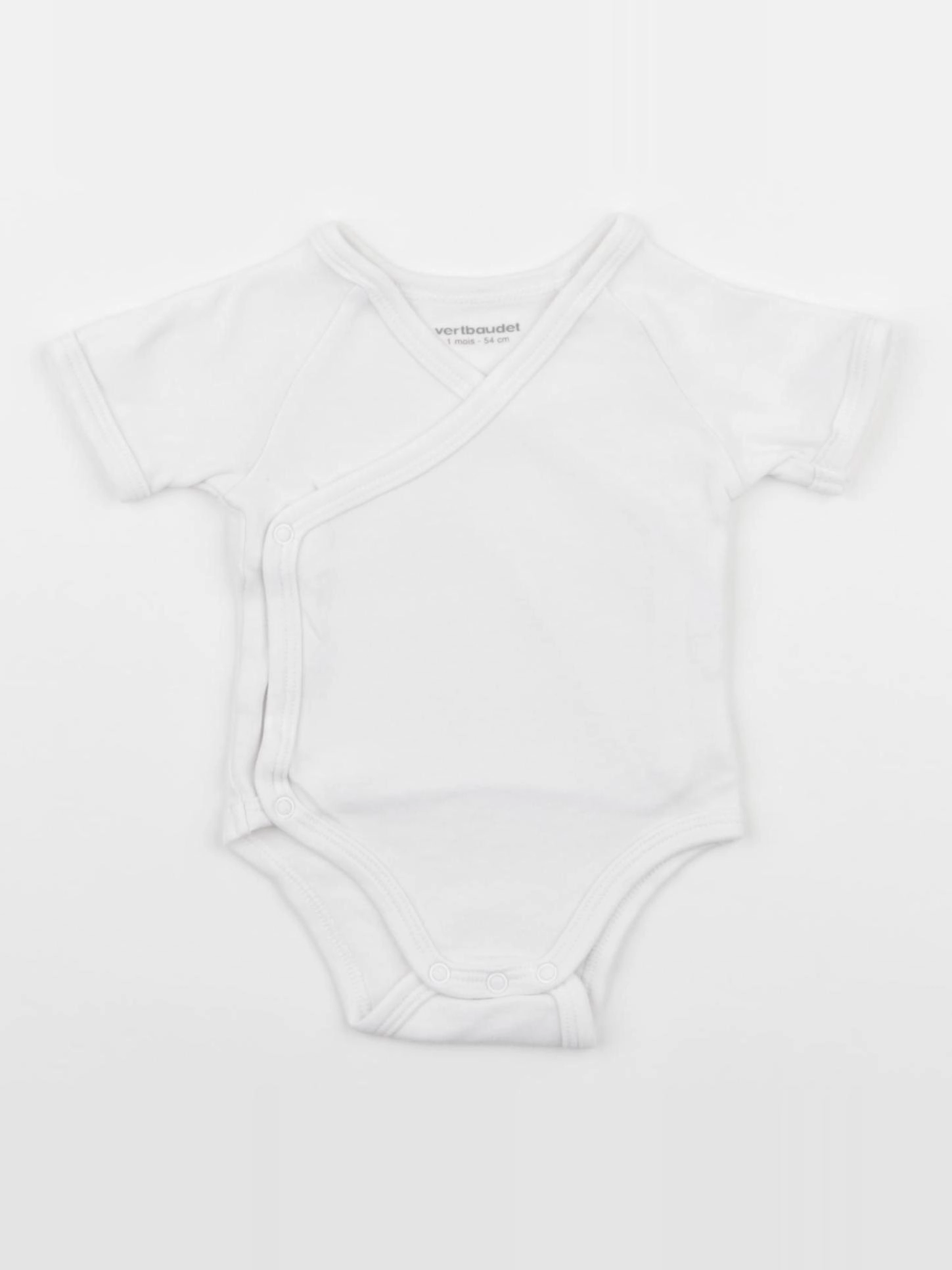 Vertbaudet - body blanc - 1 mois