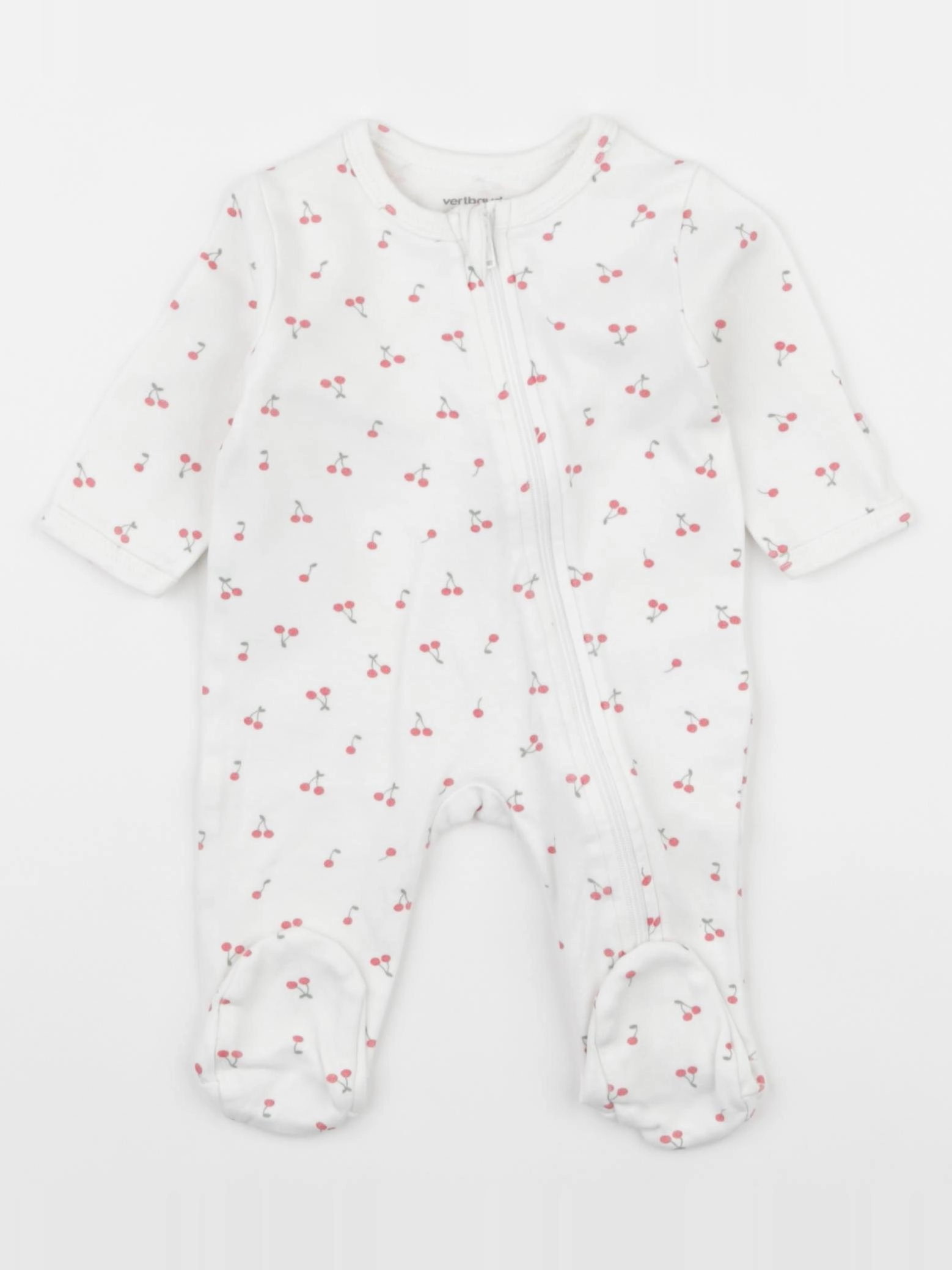 Vertbaudet - pyjama coton blanc - 1 mois