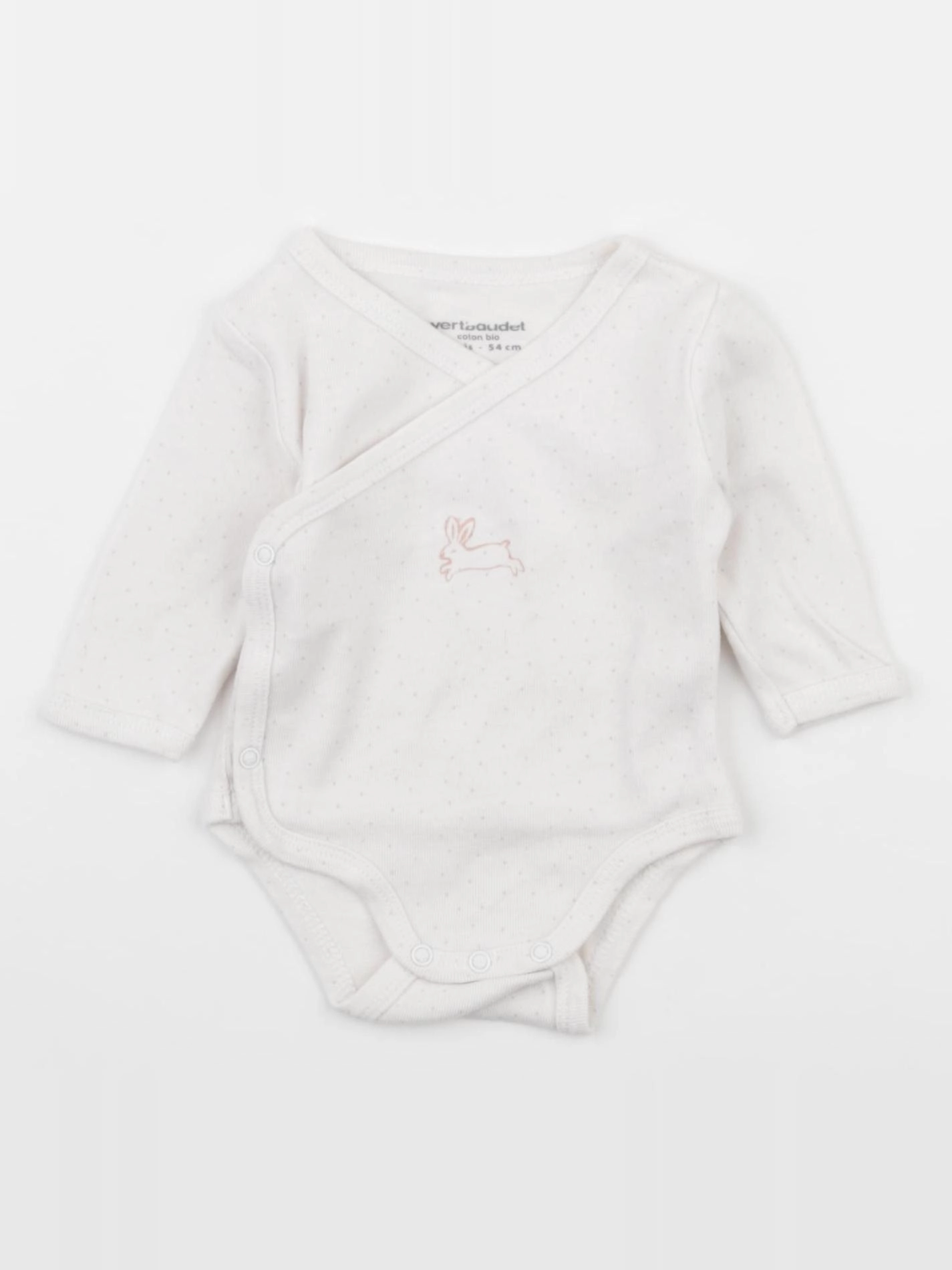 Vertbaudet - body blanc - 1 mois