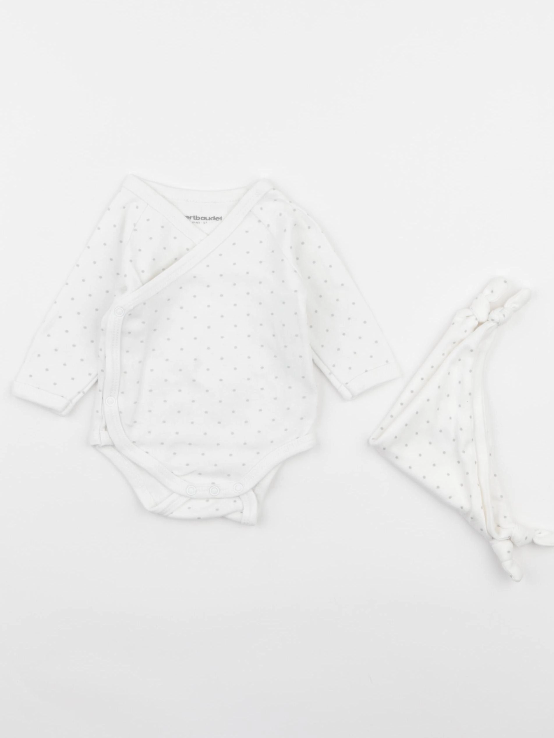 Vertbaudet - body blanc - 1 mois