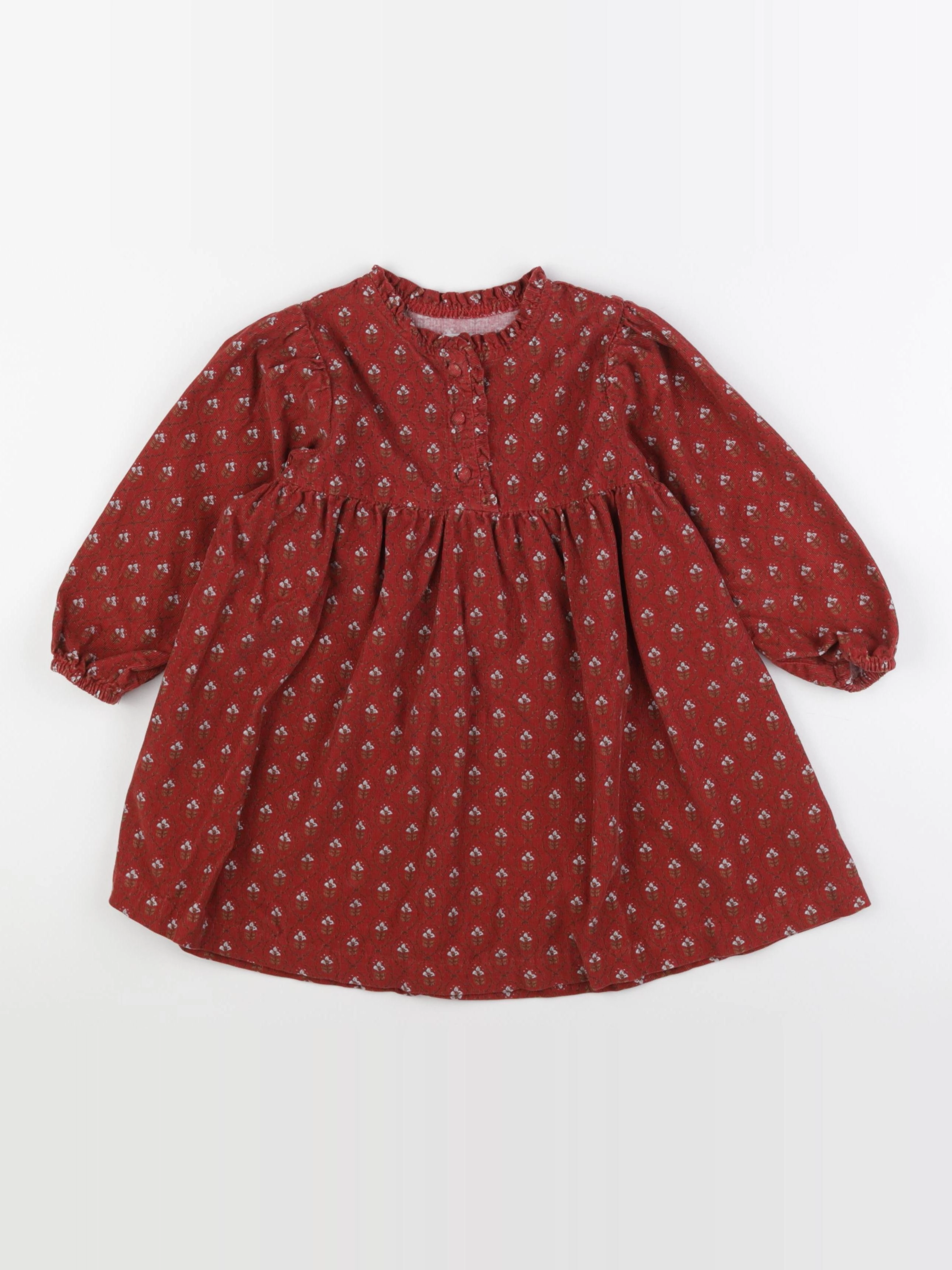 Vertbaudet - robe rouge - 4 ans